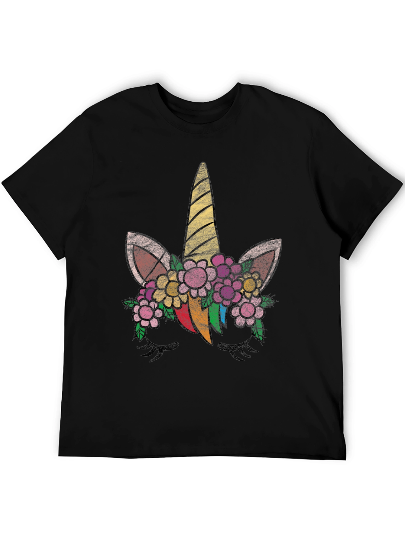 Unicorn Flower Graphic T-Shirt