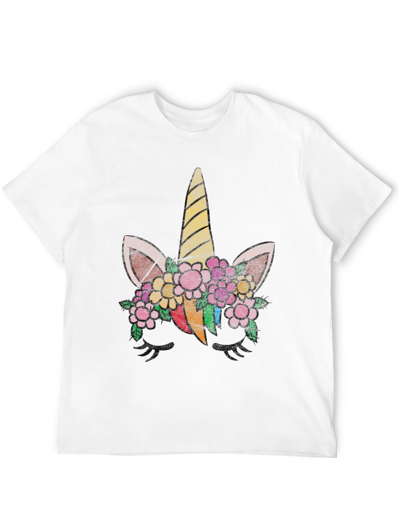 Unicorn Flower Graphic T-Shirt