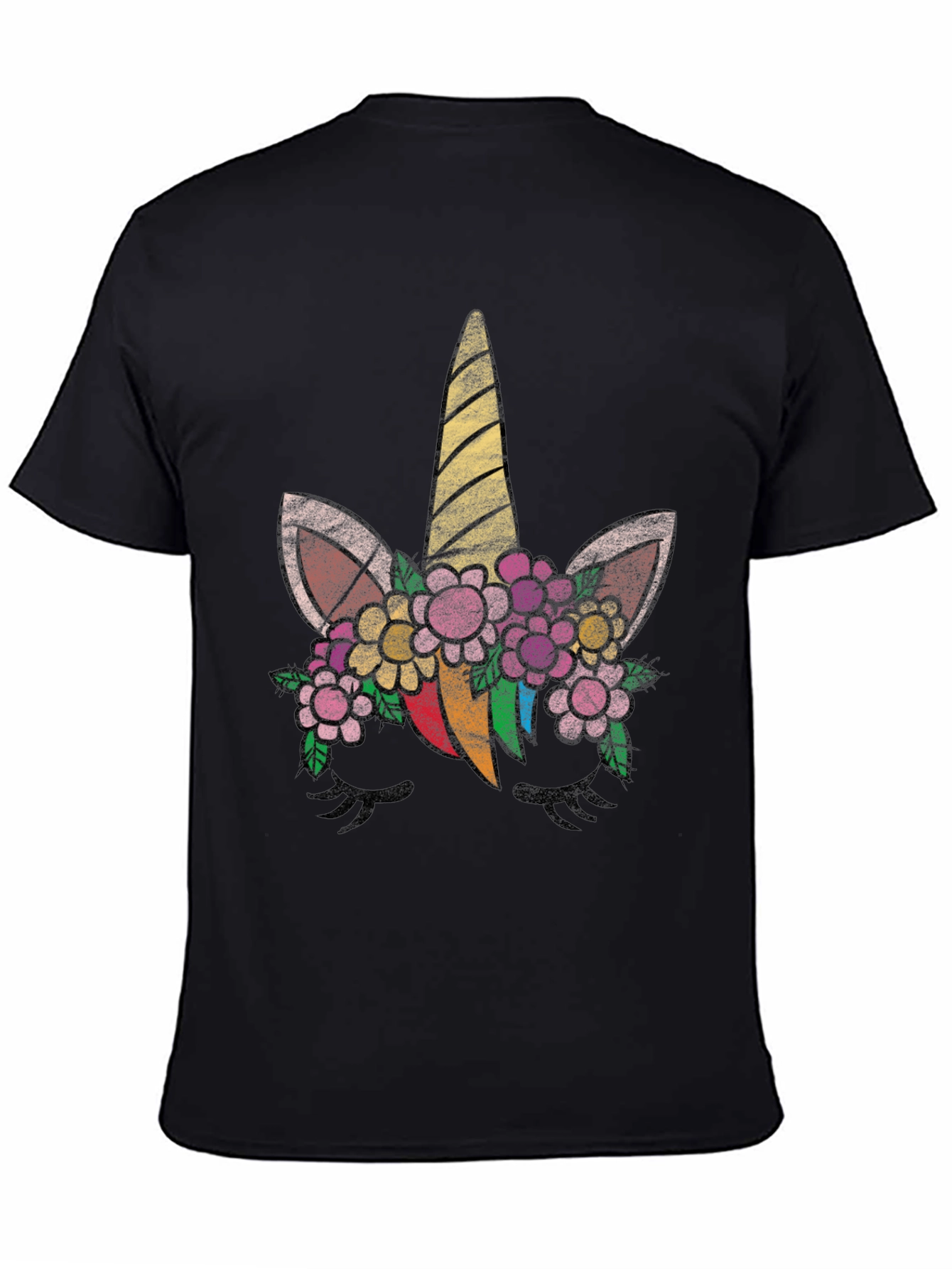 Unicorn Flower Graphic T-Shirt