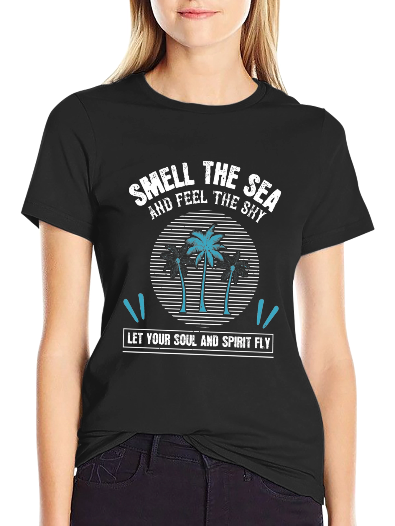 Smell the Sea Graphic Tee - Tropical Vibes