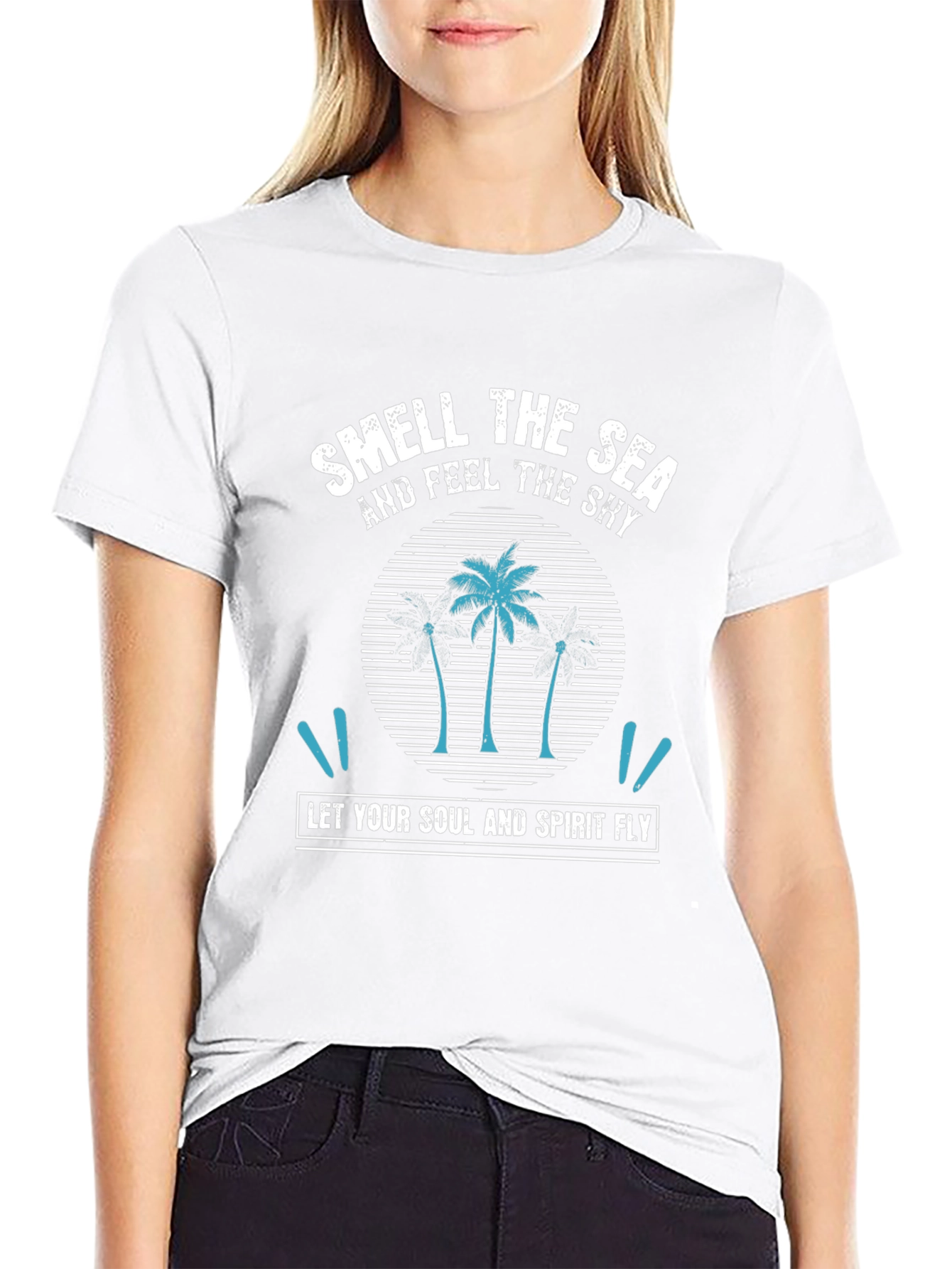 Smell the Sea Graphic Tee - Tropical Vibes