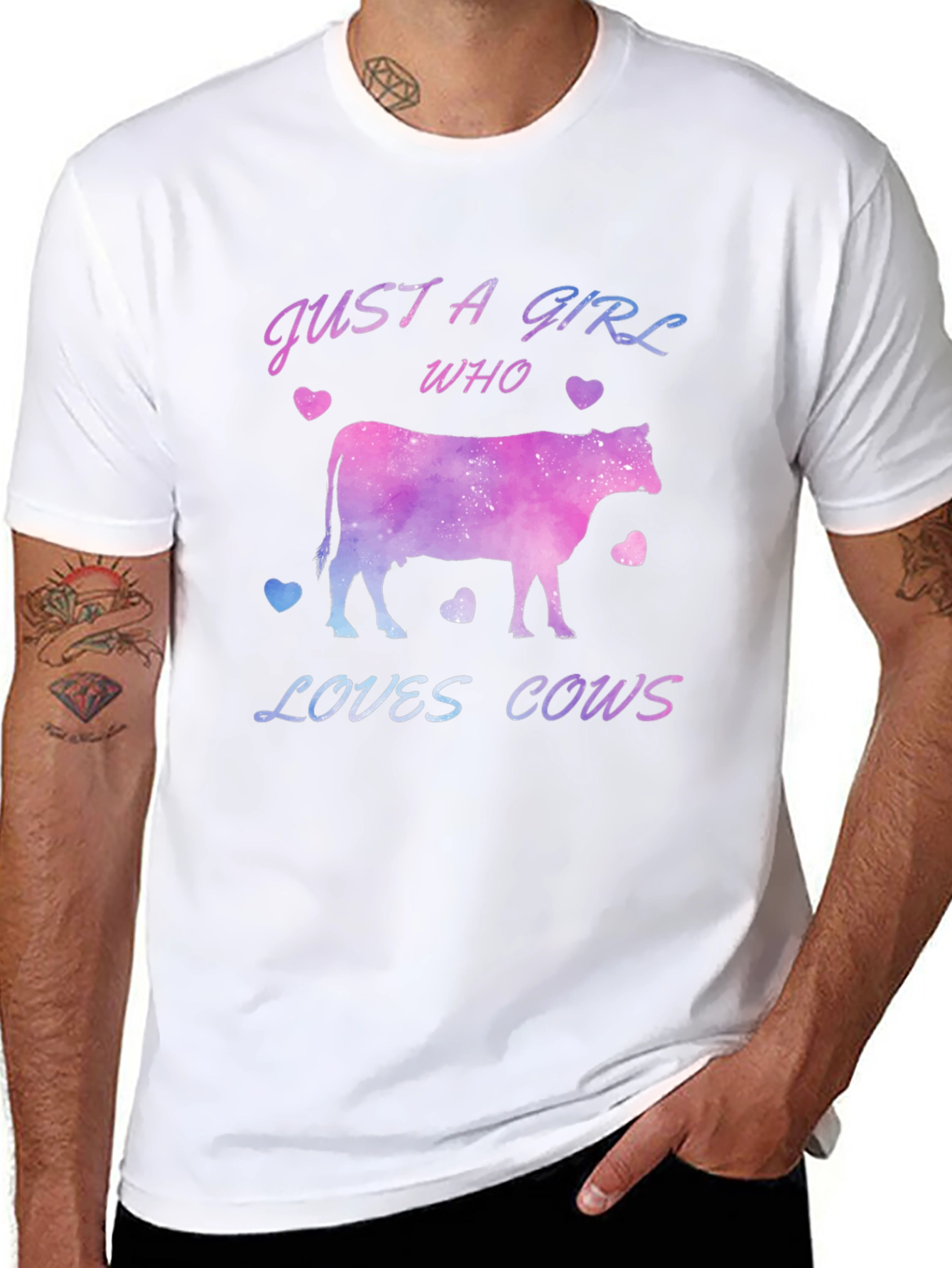 Just a Girl Who Loves Cows T-Shirt
