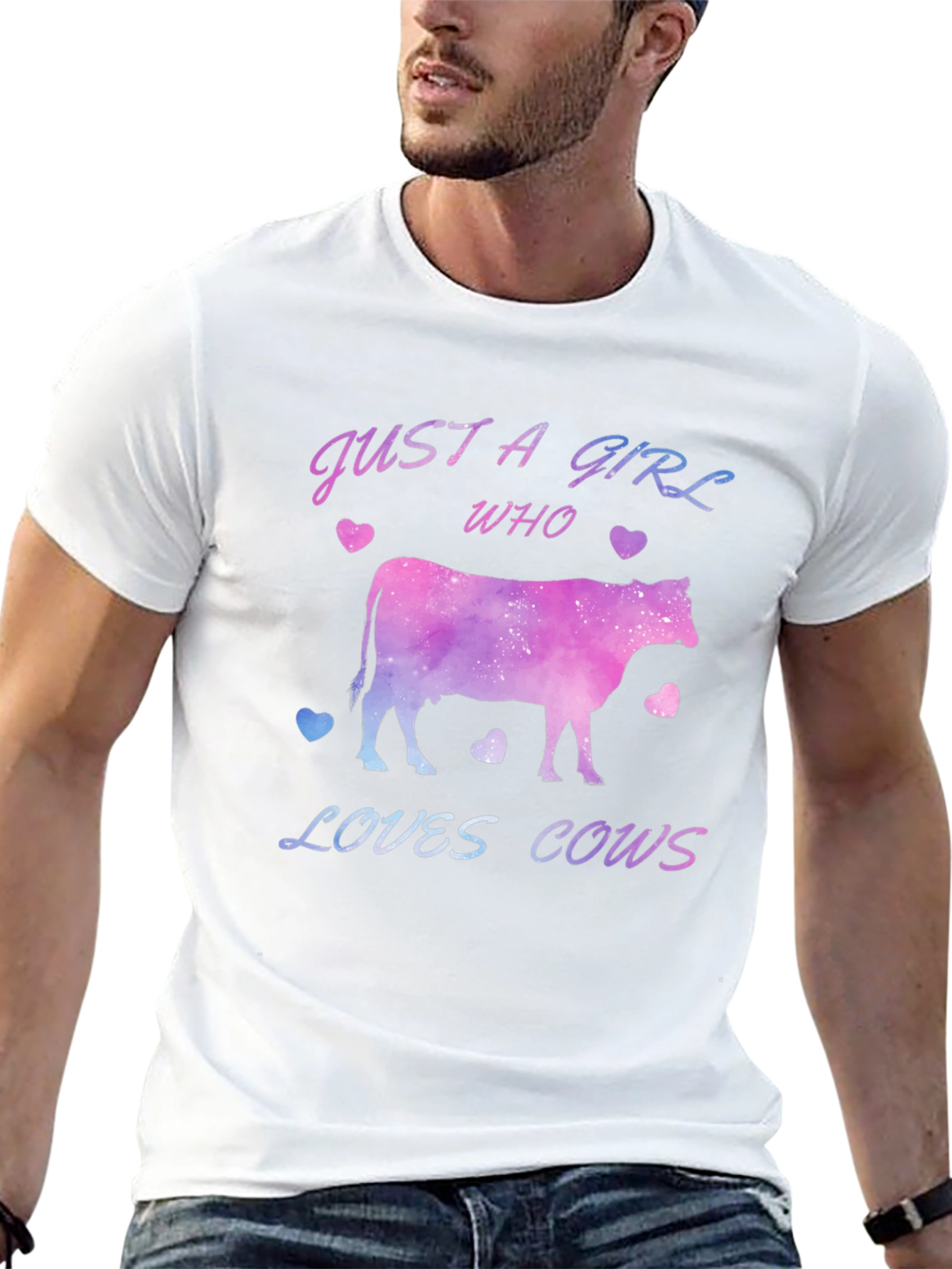 Just a Girl Who Loves Cows T-Shirt