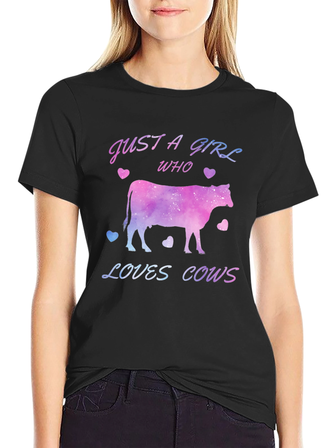 Just a Girl Who Loves Cows T-Shirt