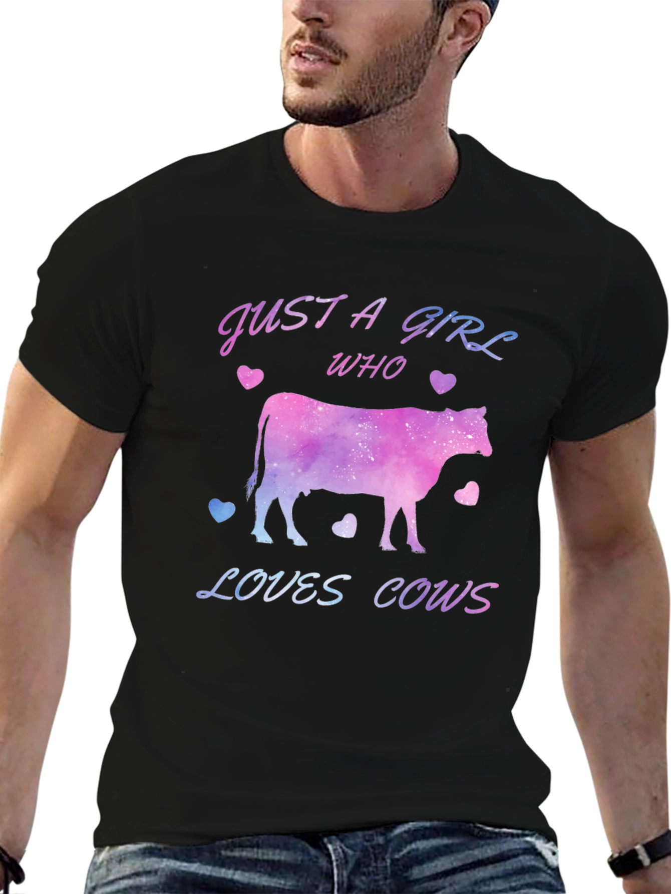 Just a Girl Who Loves Cows T-Shirt
