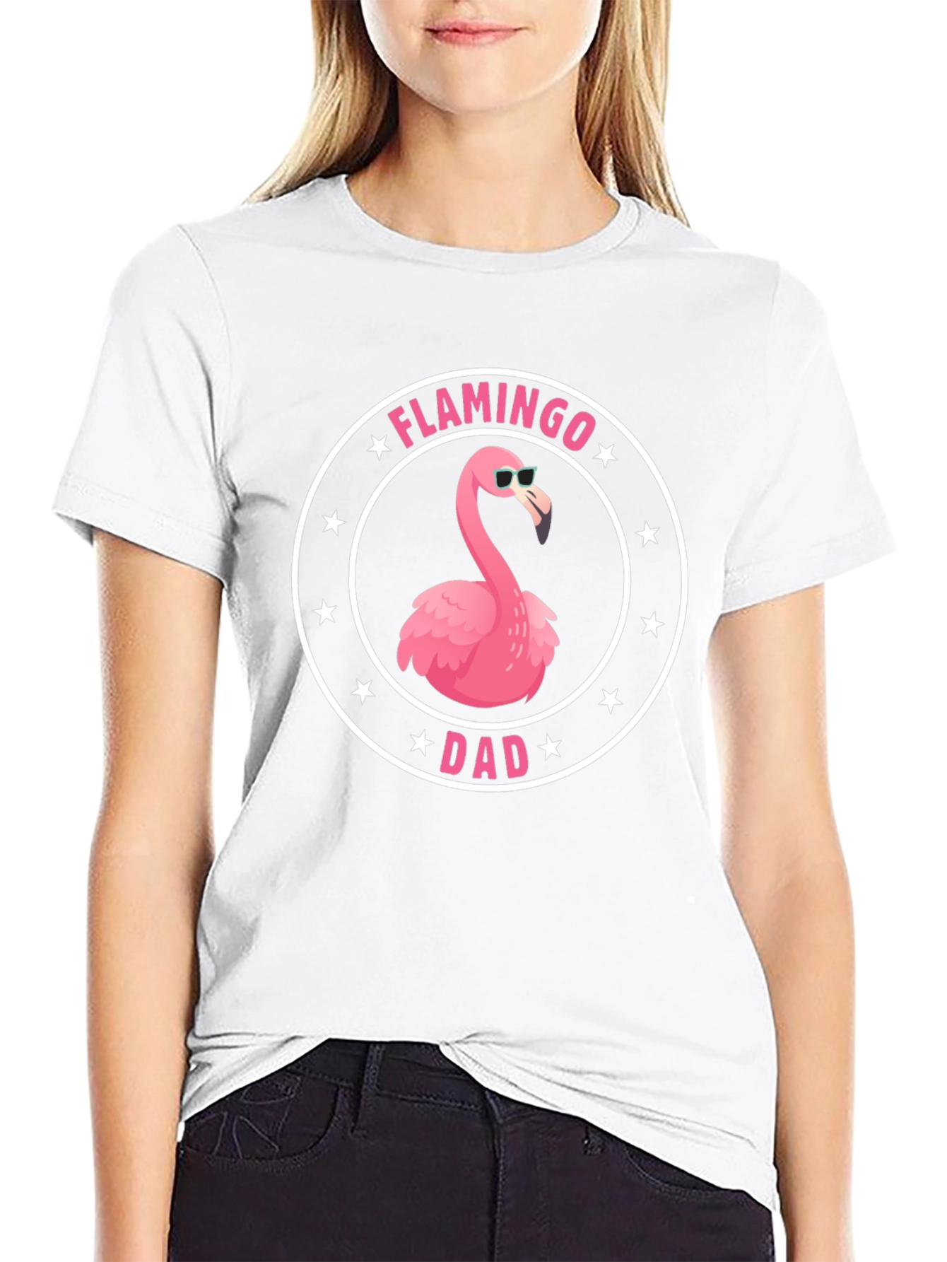 Flamingo Dad T-Shirt - Cool Summer Tee