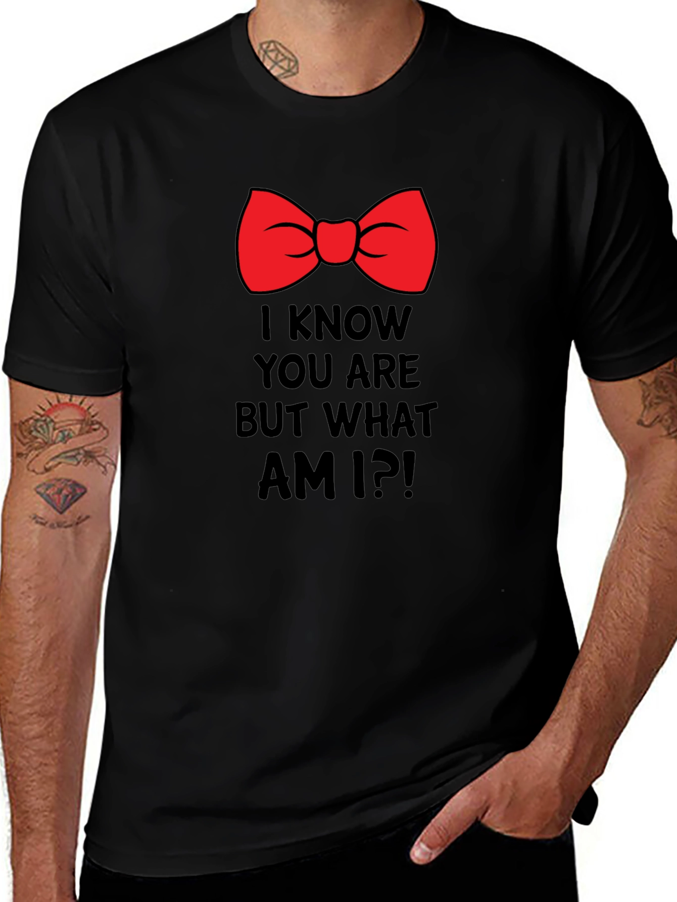 Funny Bow Tie I Know You Are Graphic T-Shirt