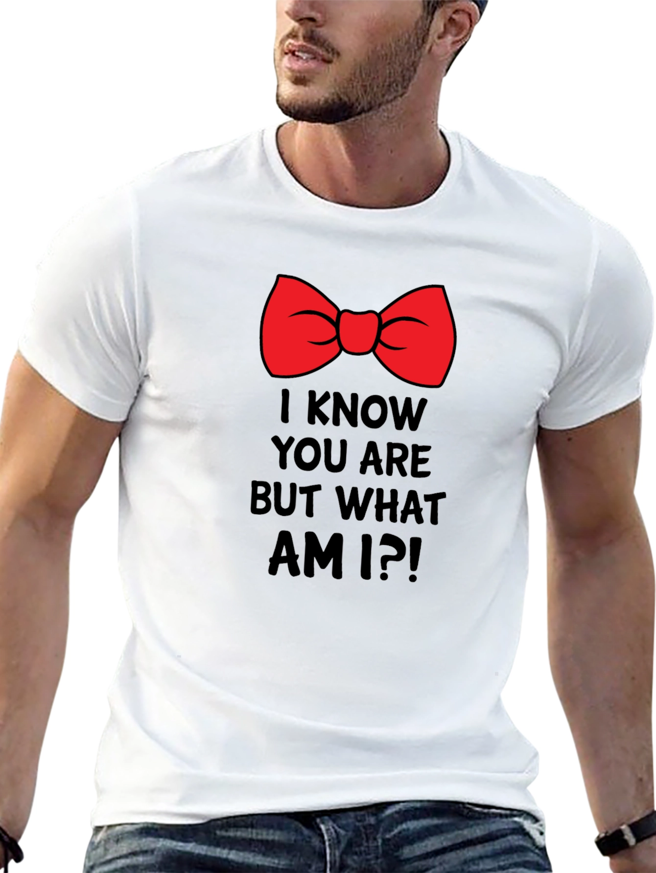 Funny Bow Tie I Know You Are Graphic T-Shirt