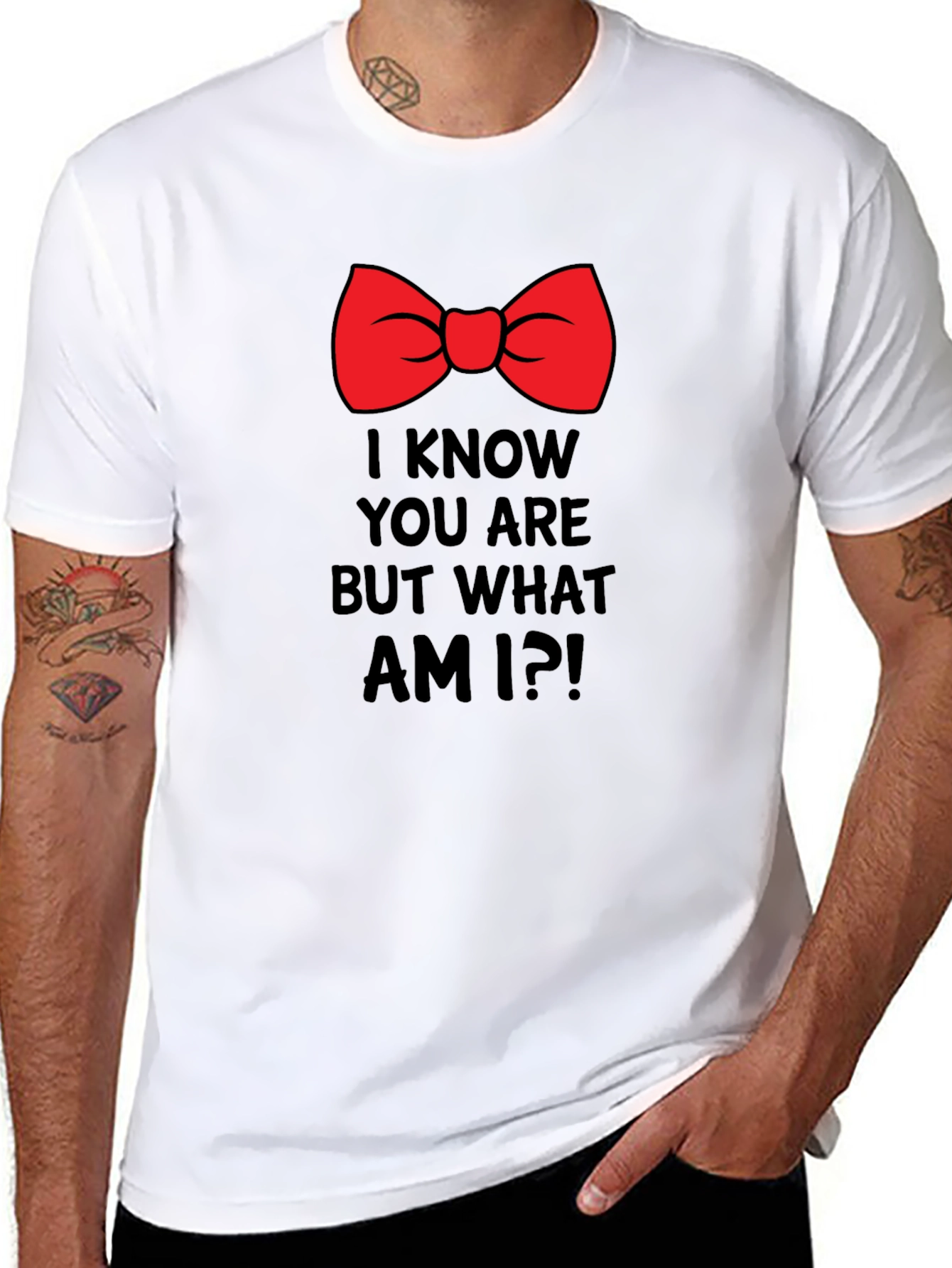 Funny Bow Tie I Know You Are Graphic T-Shirt