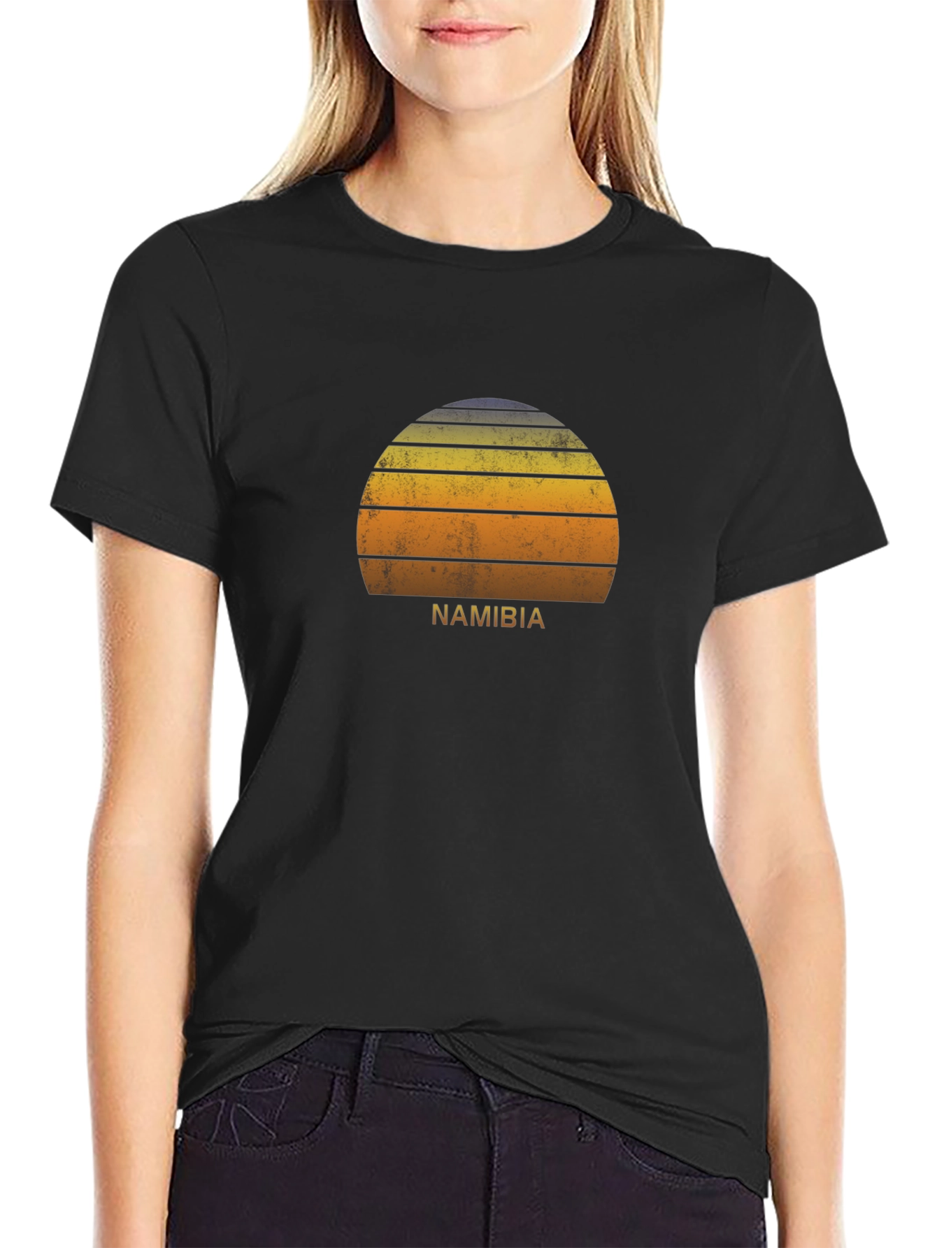 Namibia Retro Sunset Graphic Tee
