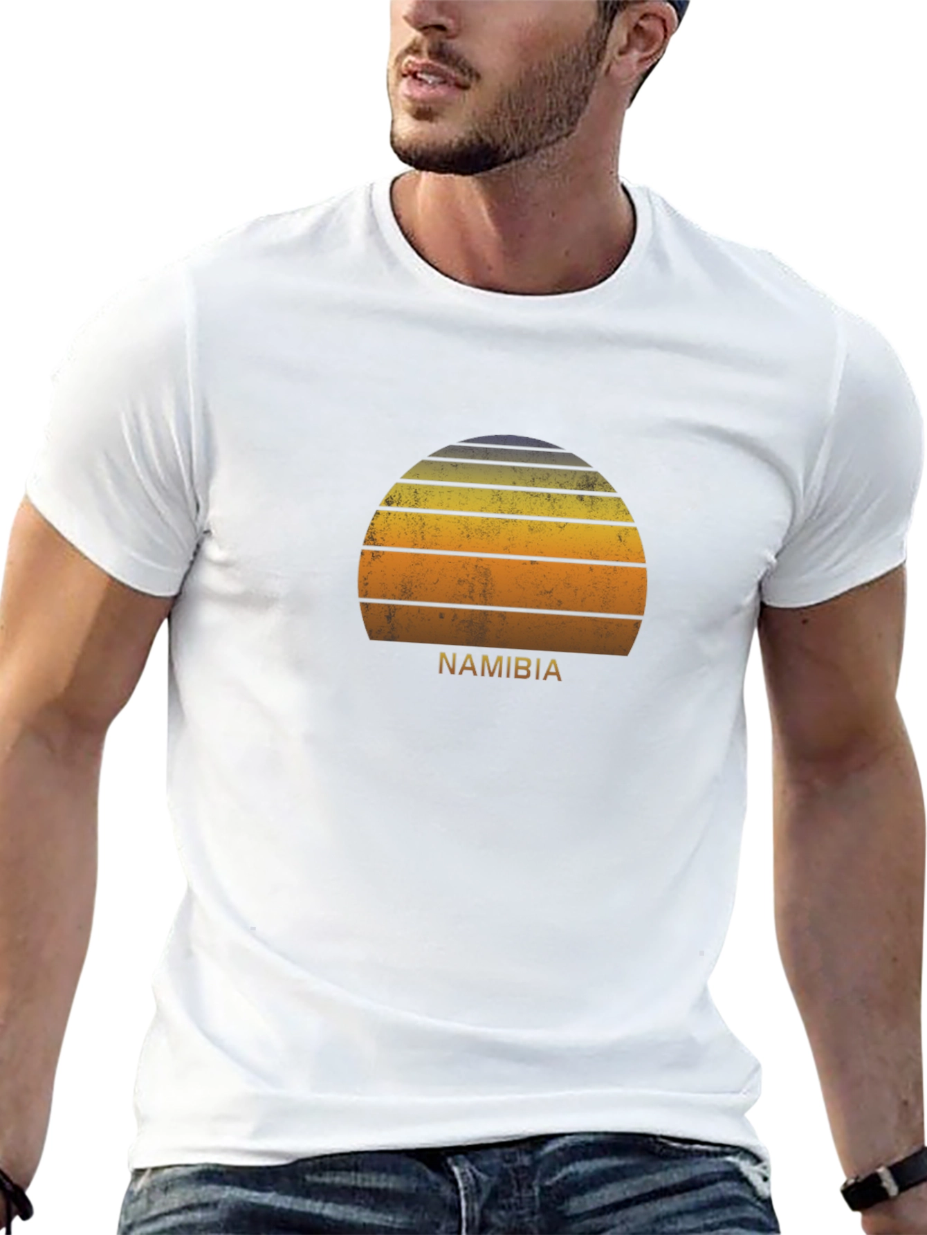 Namibia Retro Sunset Graphic Tee