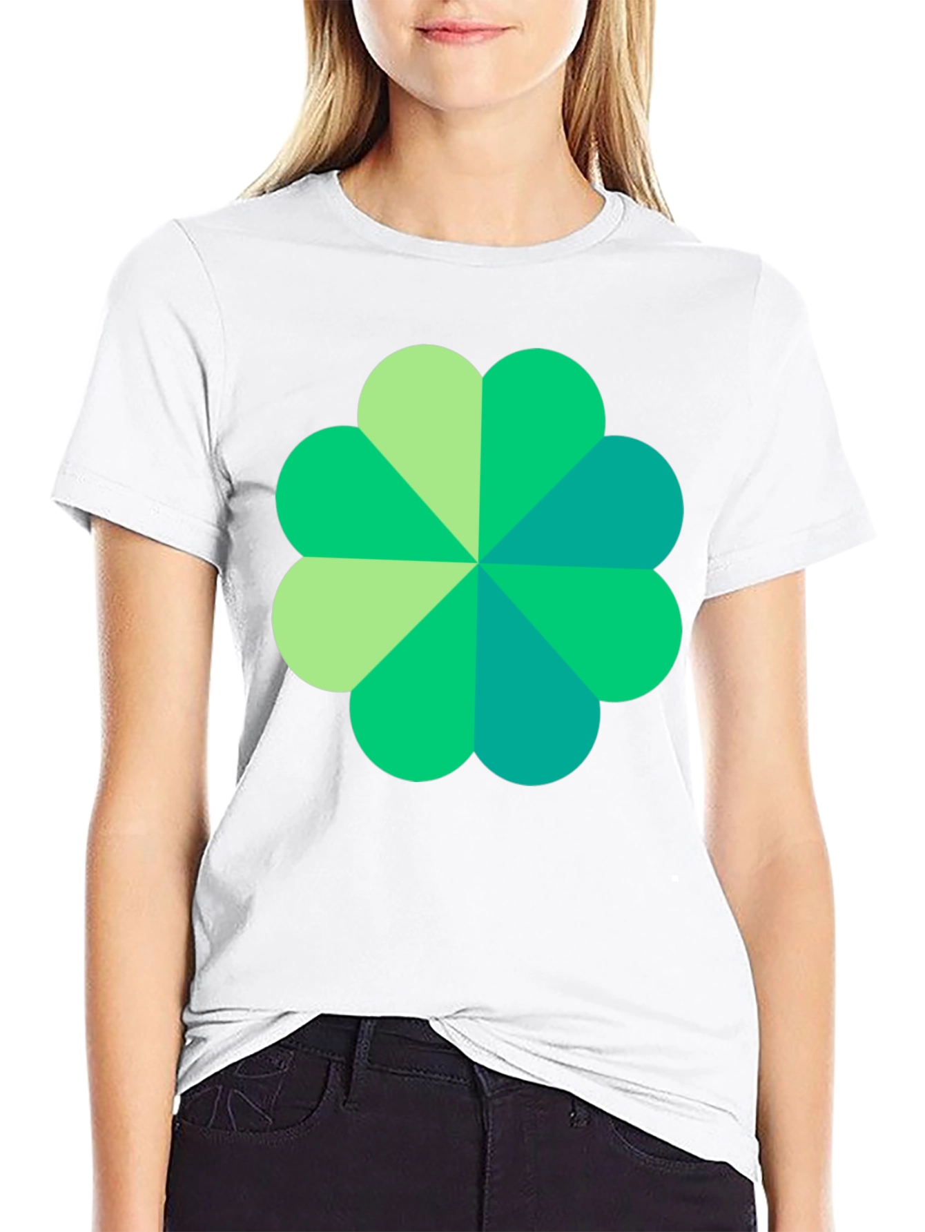 Shamrock Graphic Black T-Shirt Lucky Style