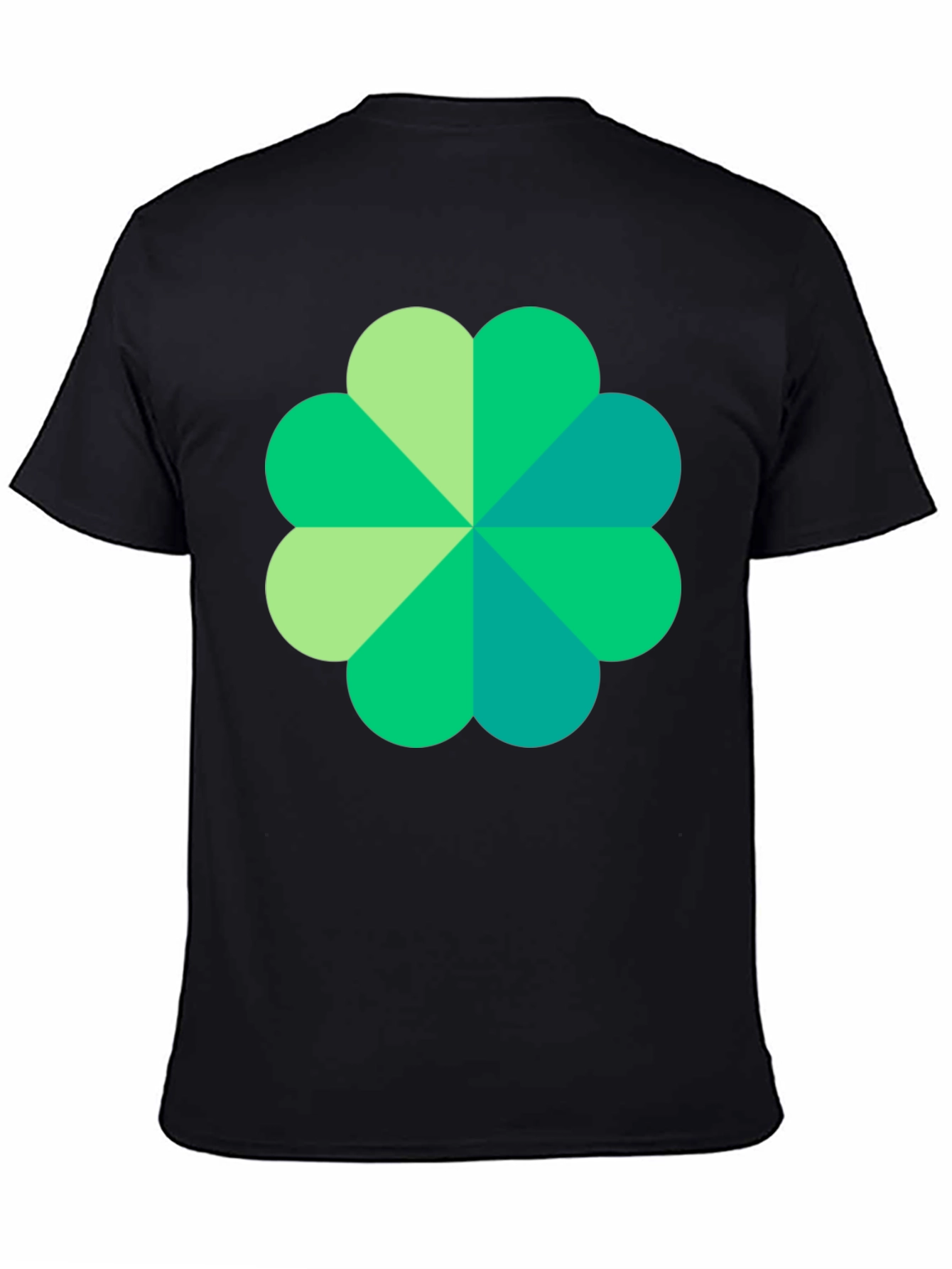 Shamrock Graphic Black T-Shirt Lucky Style