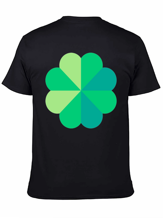 Shamrock Graphic Black T-Shirt Lucky Style