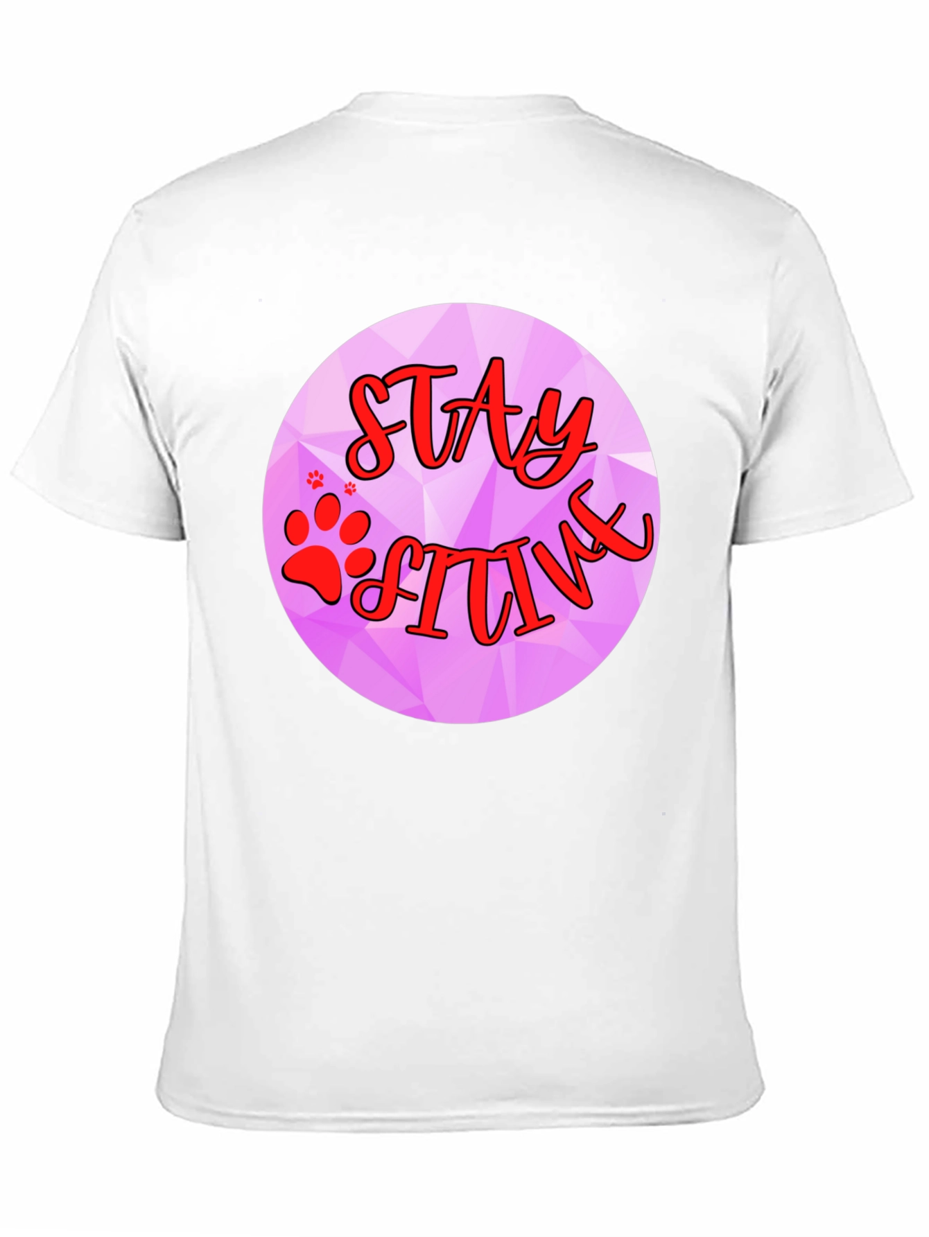Stay Pawsitive Graphic T-Shirt
