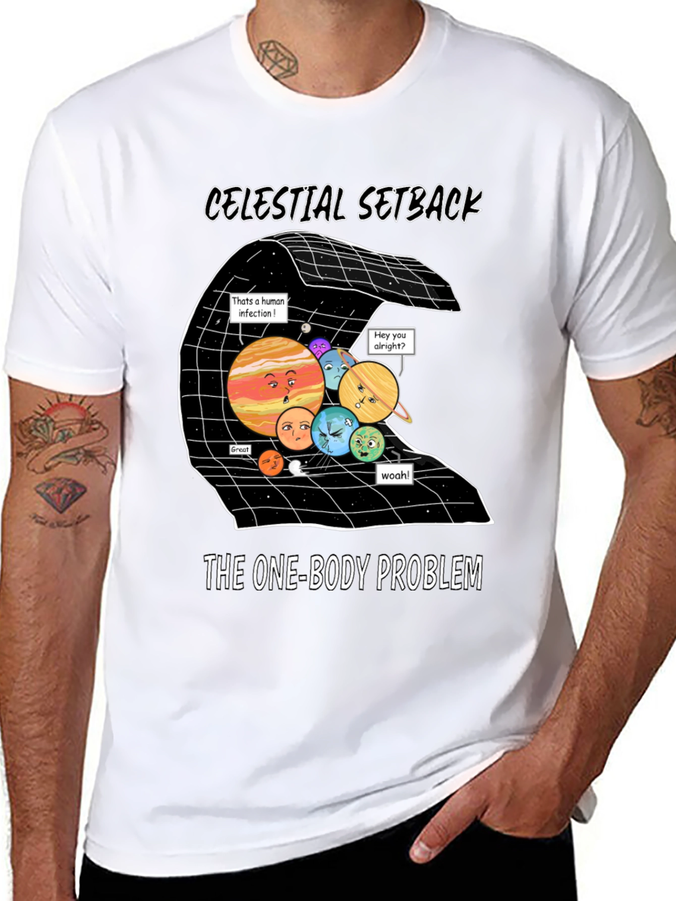 Celestial Setback One-Body Problem Graphic Tee