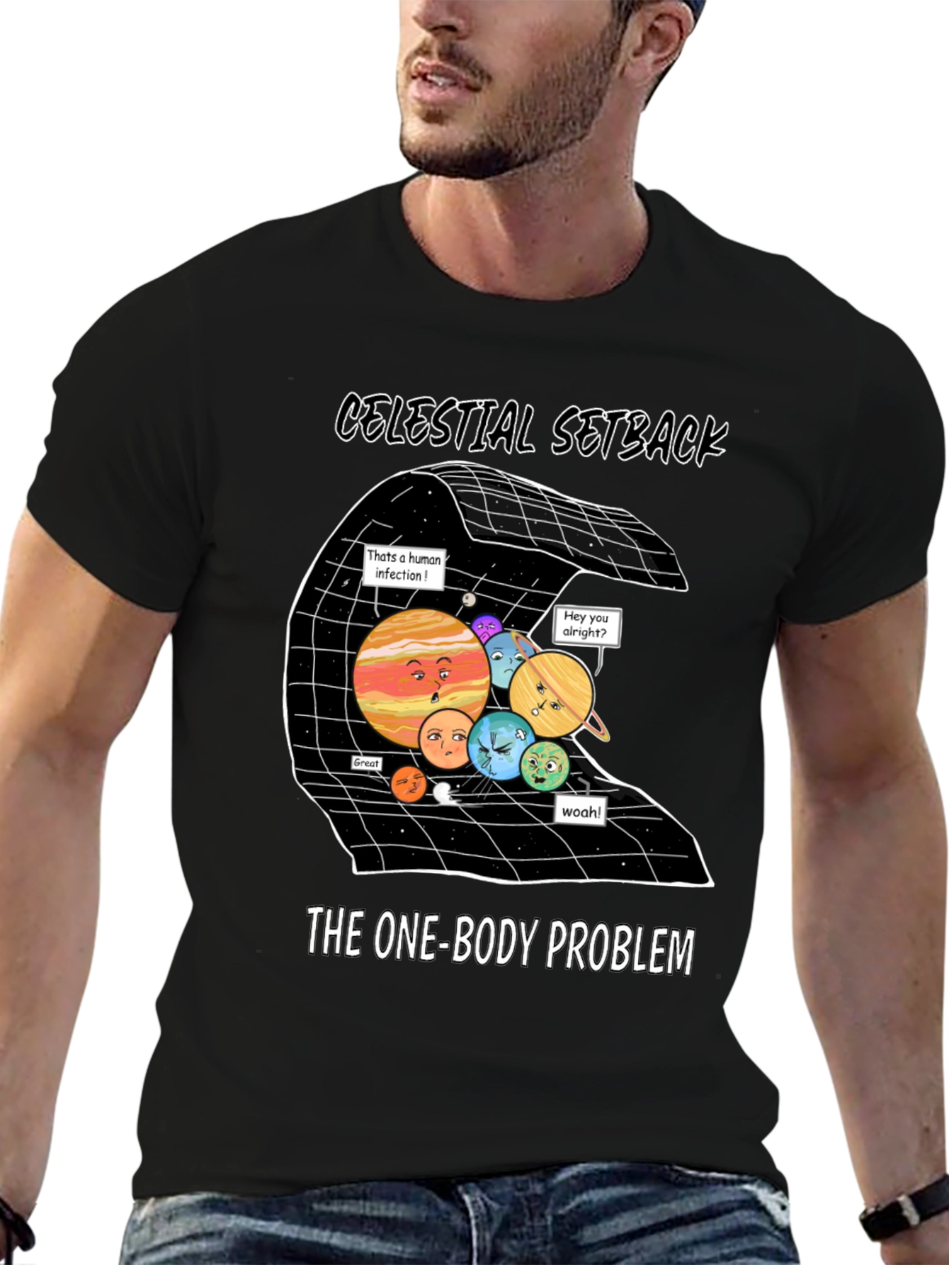 Celestial Setback One-Body Problem Graphic Tee
