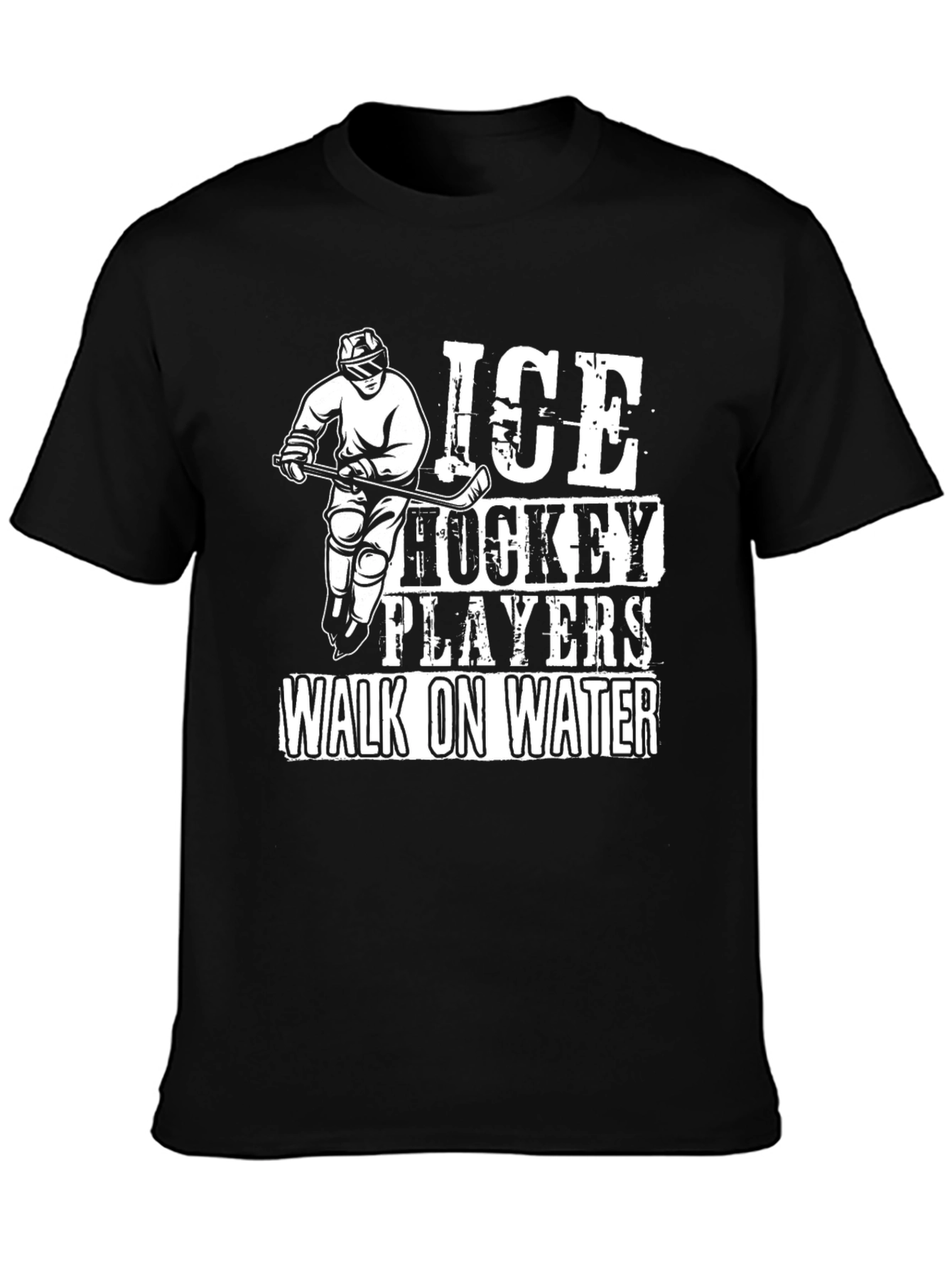 Ice Hockey Player T-Shirt - Walk on Water Tee