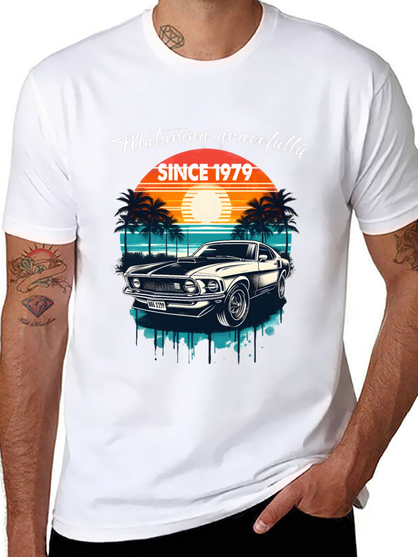 Maturing Gracefully Since 1979 Black T-Shirt