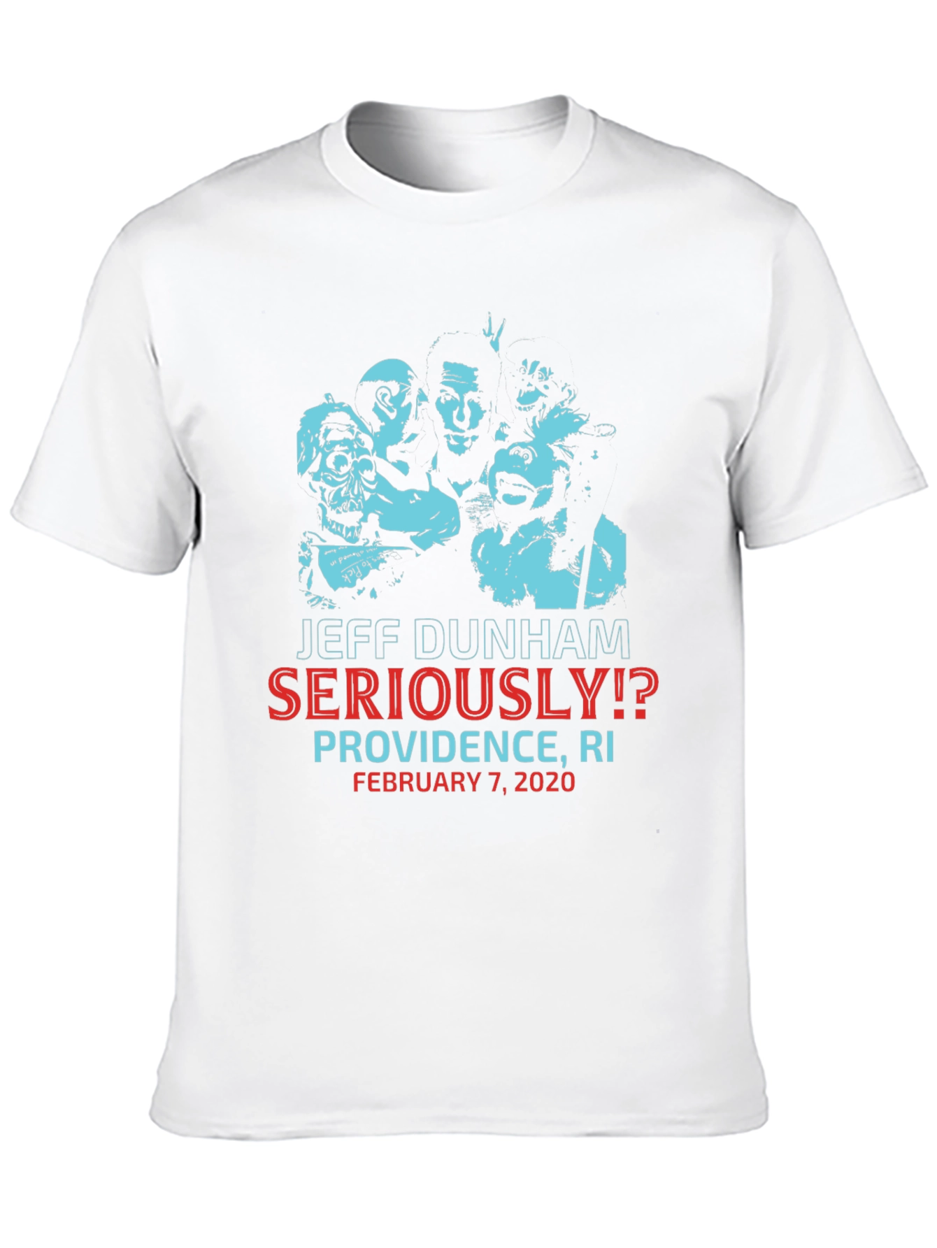 Jeff Dunham Seriously!? Providence RI Black Graphic T-Shirt