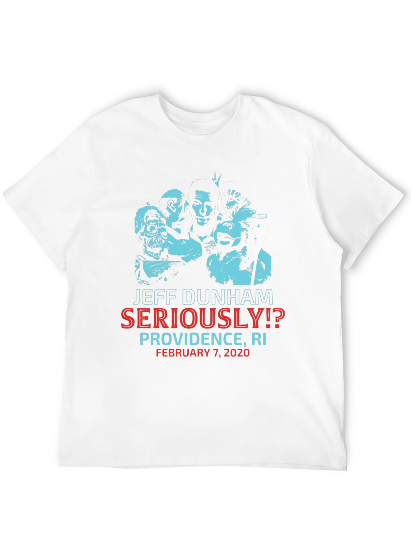 Jeff Dunham Seriously!? Providence RI Black Graphic T-Shirt