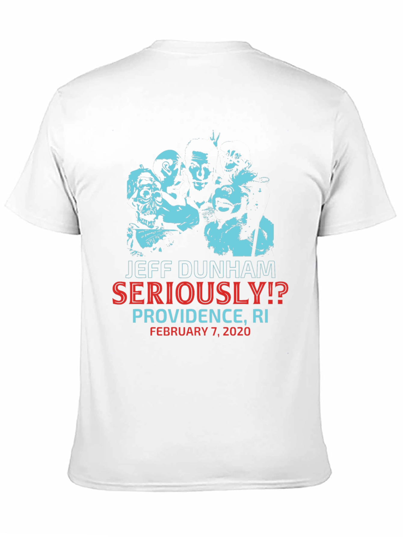 Jeff Dunham Seriously!? Providence RI Black Graphic T-Shirt