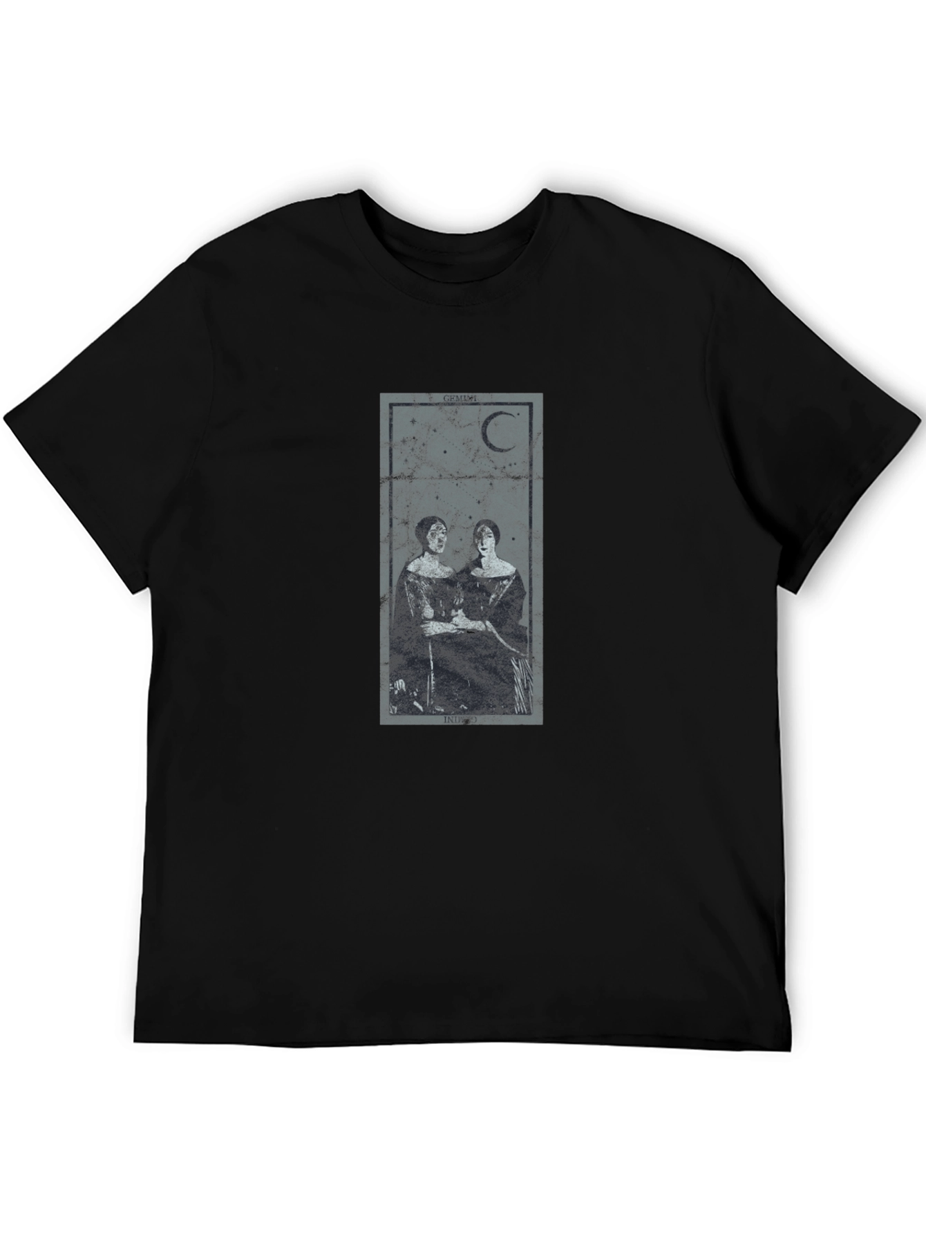 Gothic Moon Tarot T-Shirt - Dark Aesthetic Tee