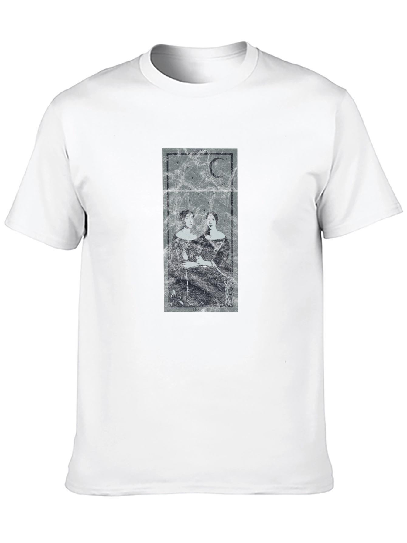 Gothic Moon Tarot T-Shirt - Dark Aesthetic Tee