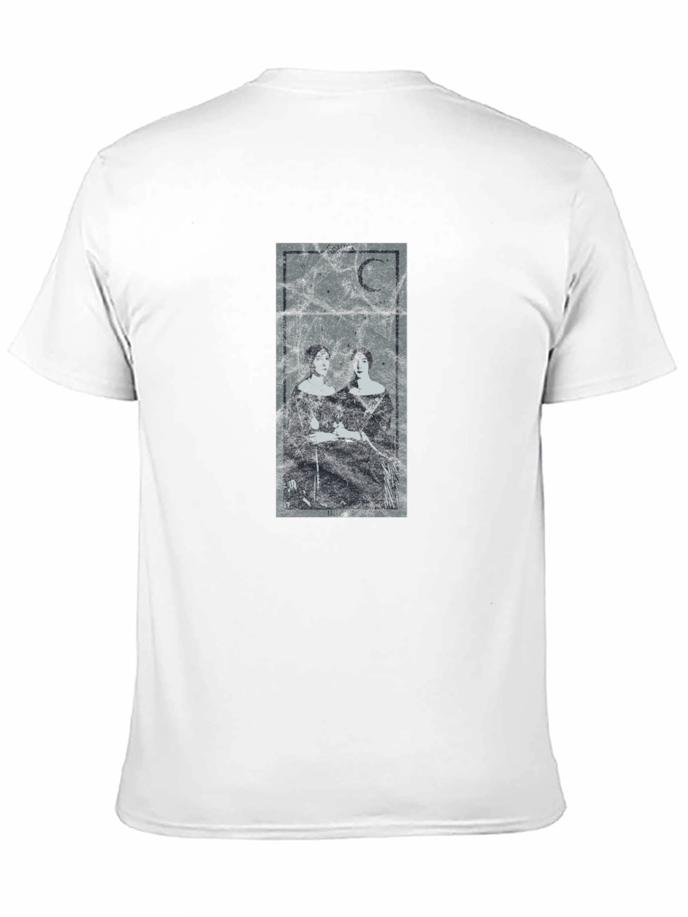 Gothic Moon Tarot T-Shirt - Dark Aesthetic Tee