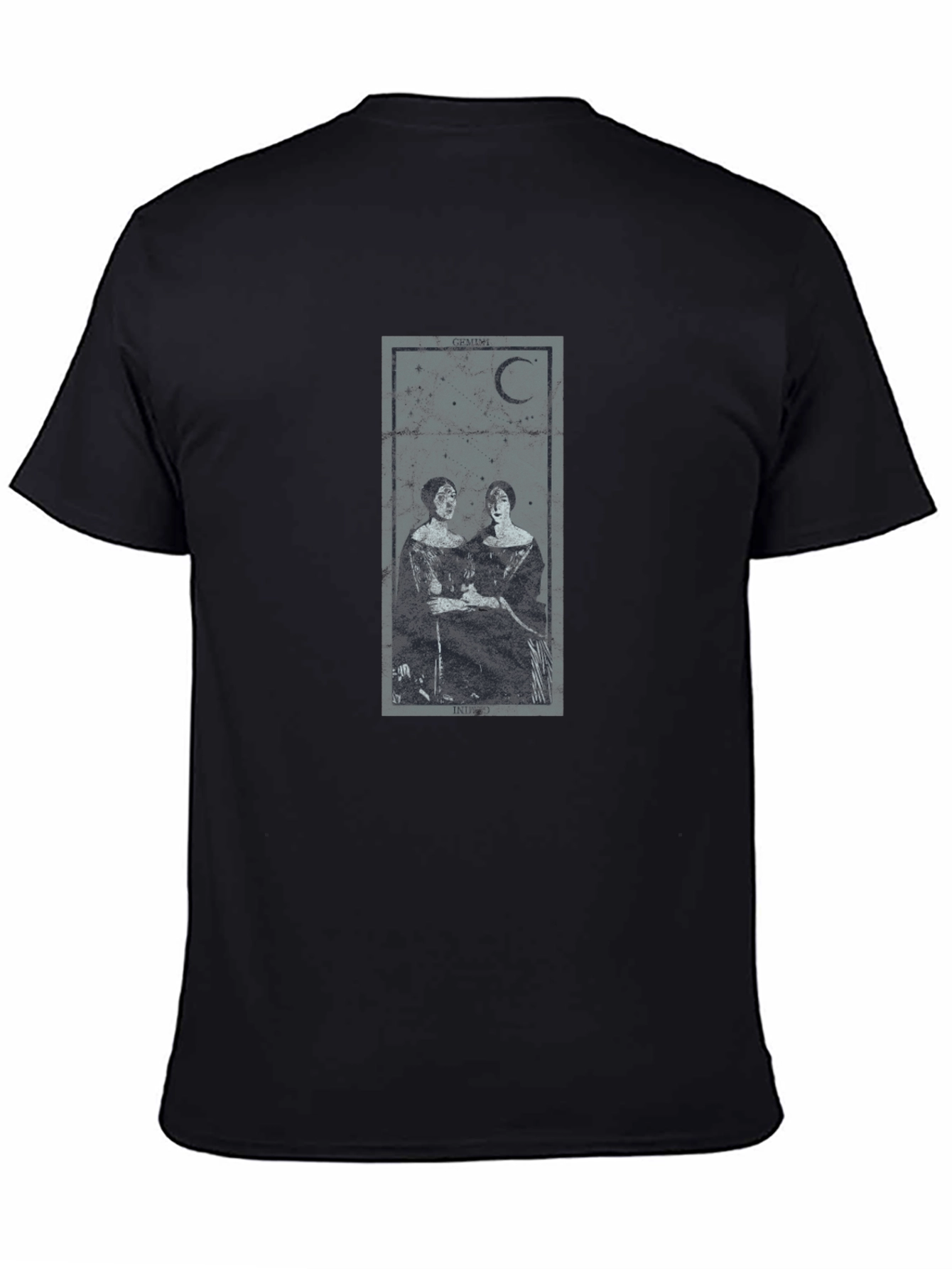 Gothic Moon Tarot T-Shirt - Dark Aesthetic Tee