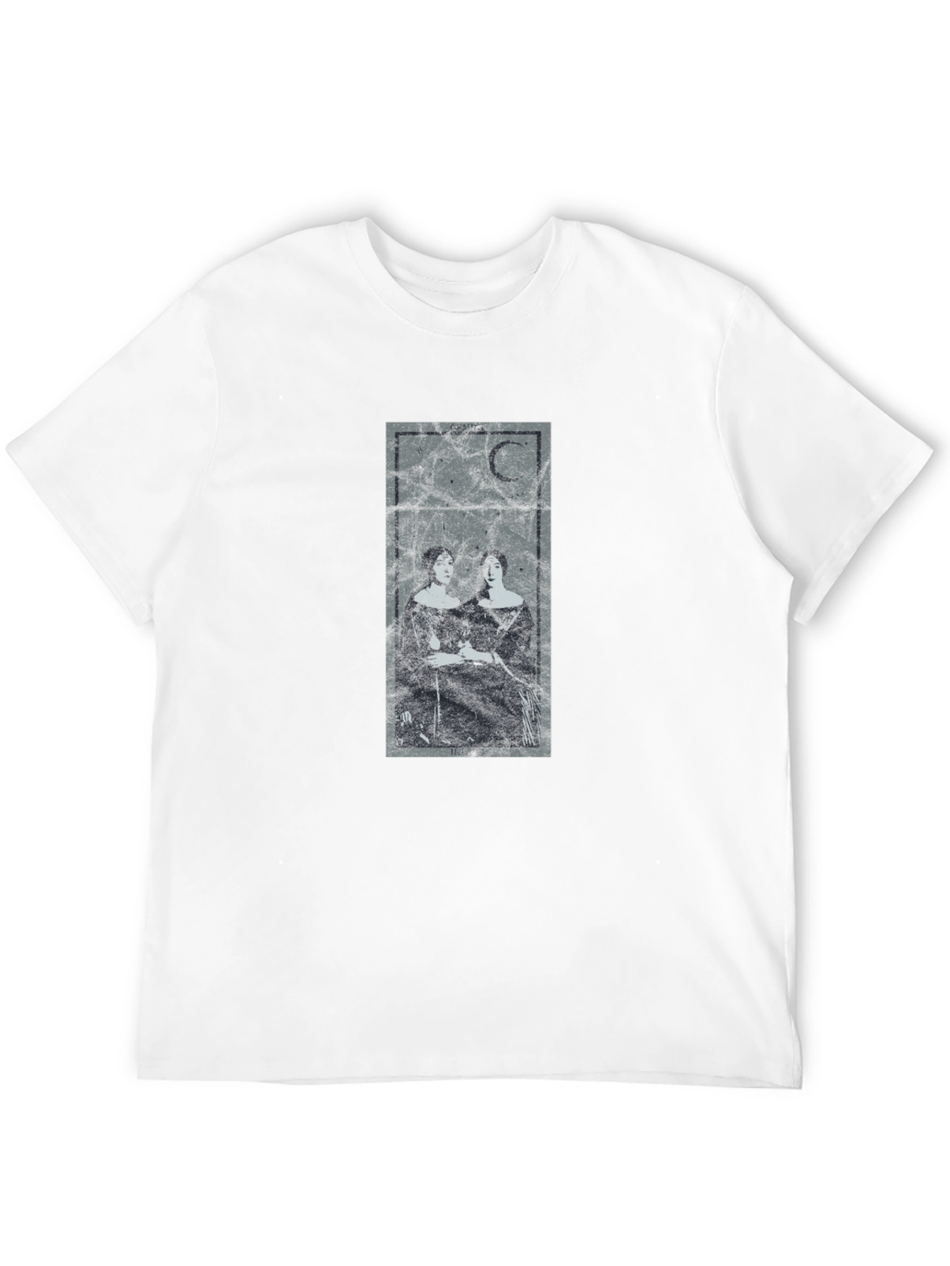 Gothic Moon Tarot T-Shirt - Dark Aesthetic Tee