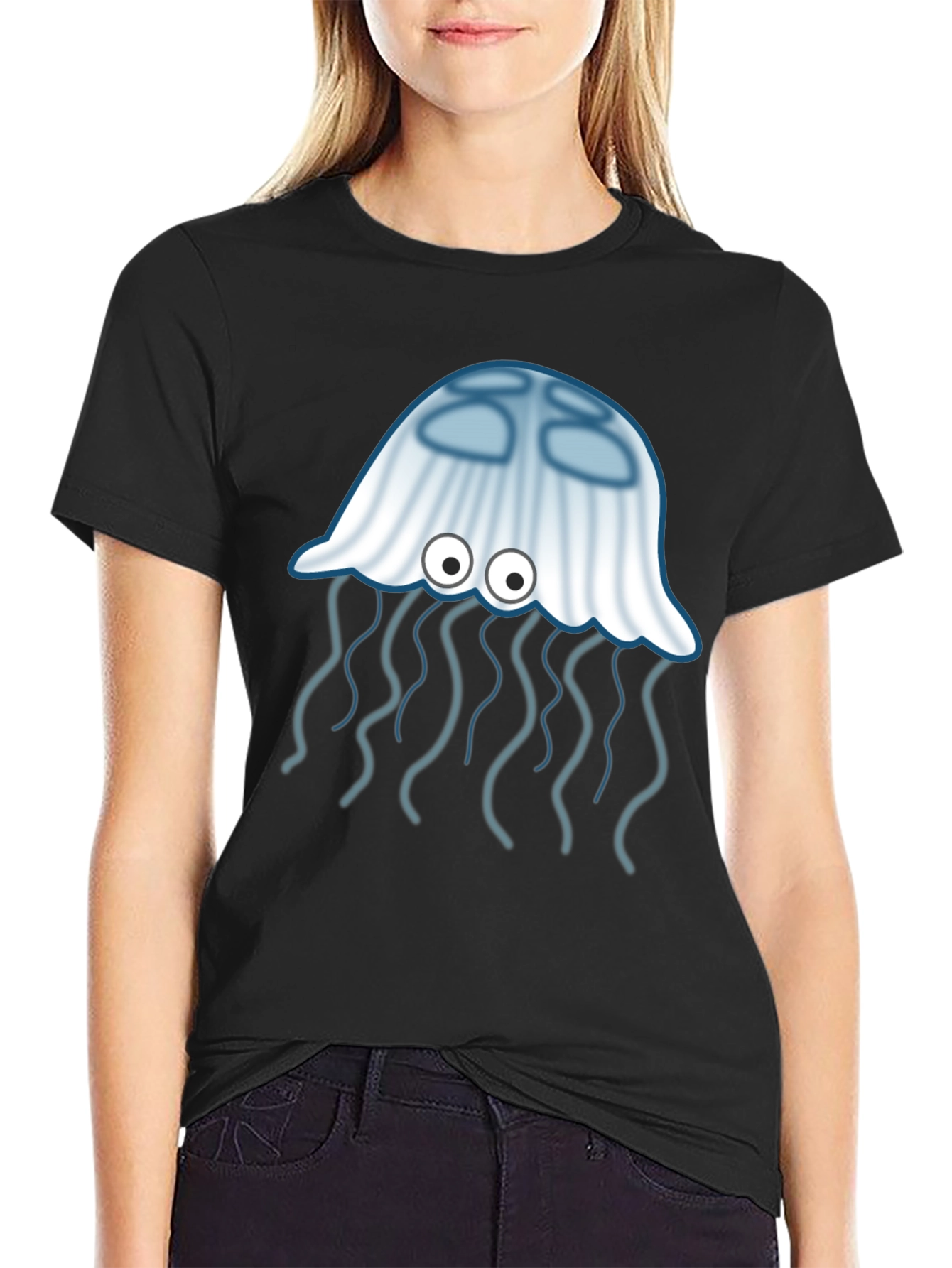 Jellyfish Graphic Tee - Unique Cartoon Design