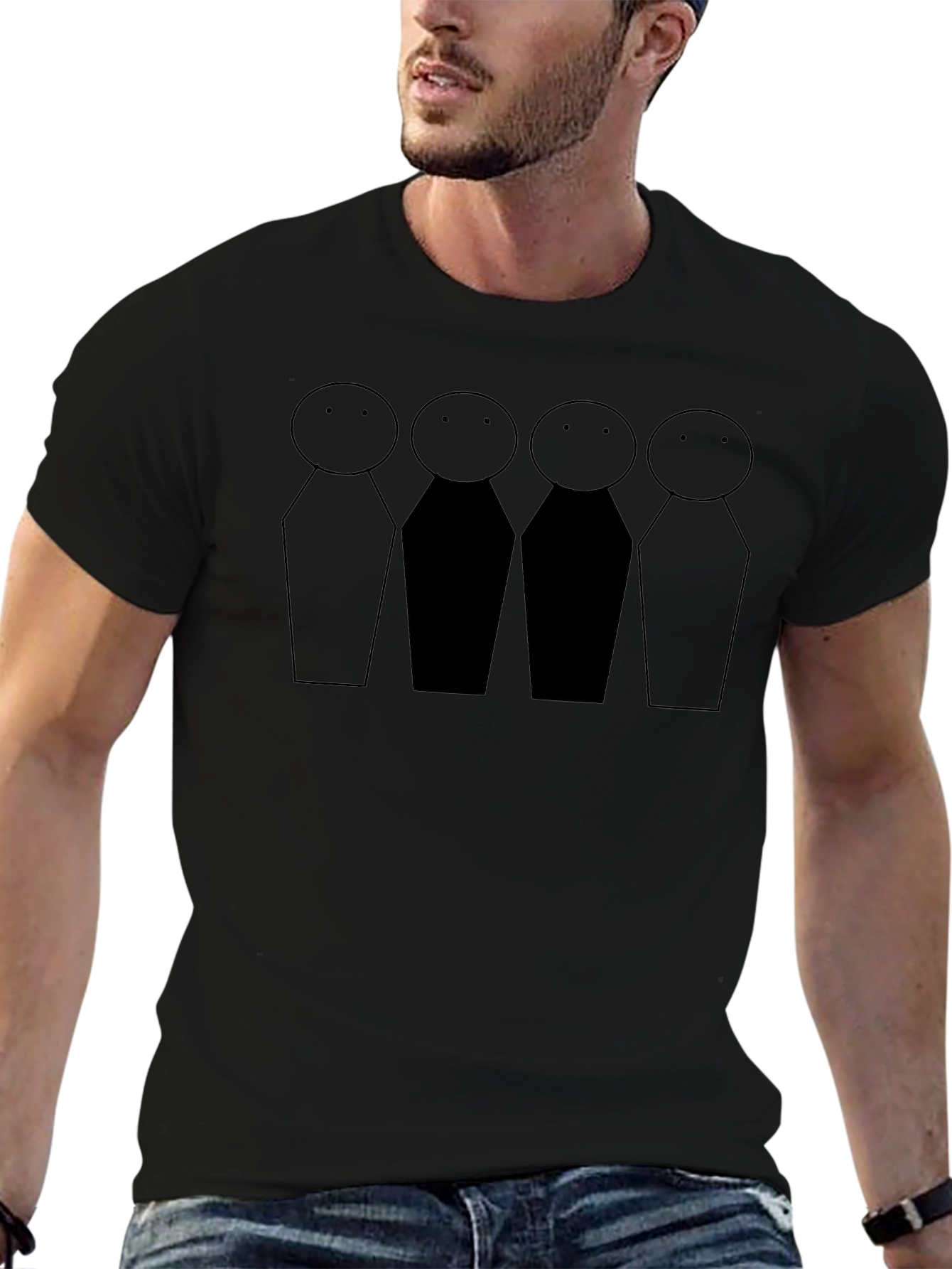 Minimalist Stick Figure T-Shirt