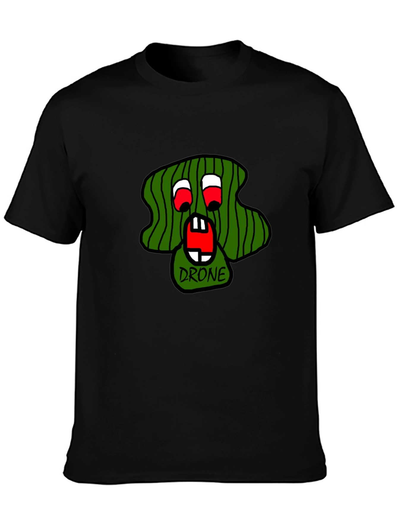 Drone Monster Graphic Tee - Black