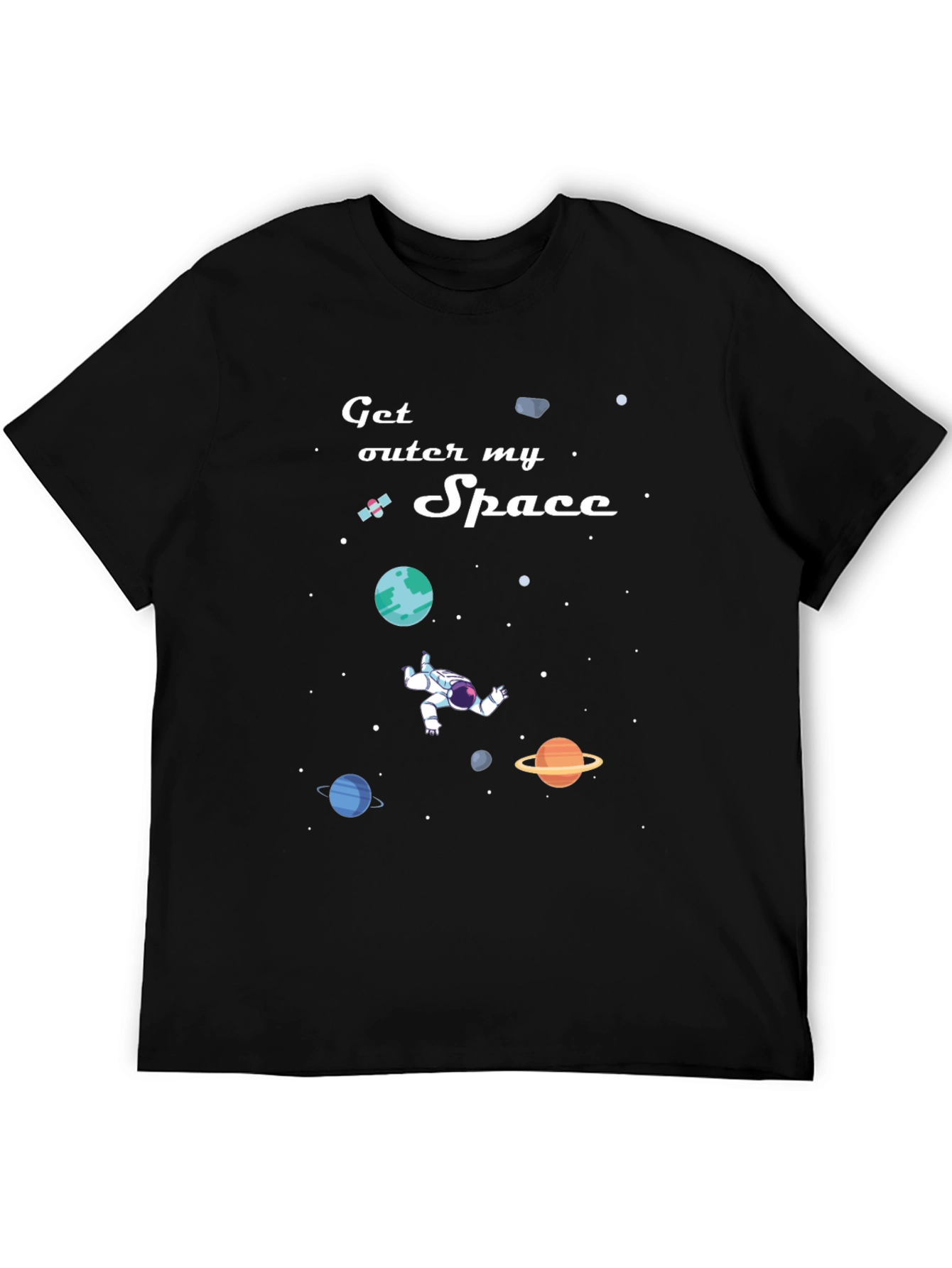 Get Outer My Space T-Shirt: Astronaut & Planets Design