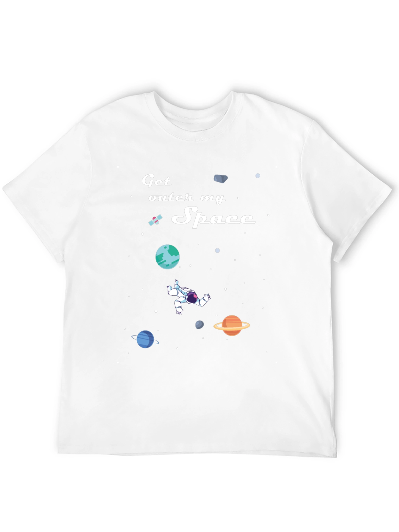 Get Outer My Space T-Shirt: Astronaut & Planets Design