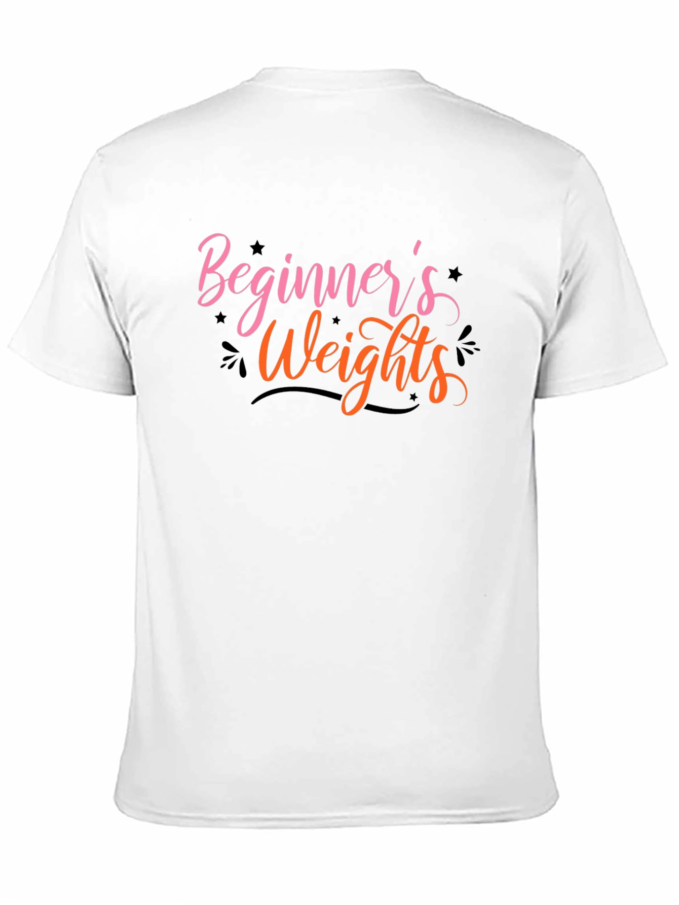 Beginners Weights T-Shirt - Black Cotton