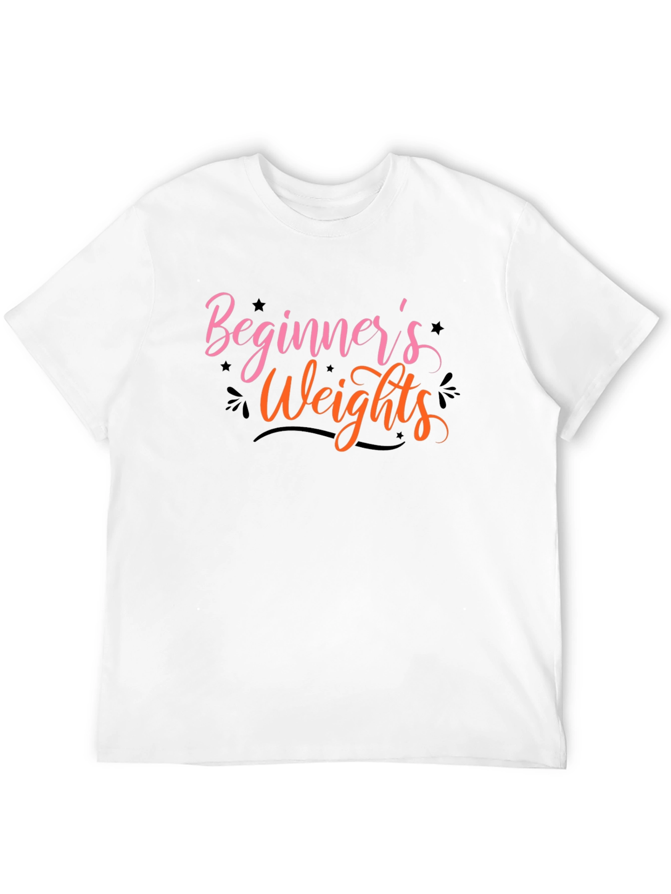 Beginners Weights T-Shirt - Black Cotton