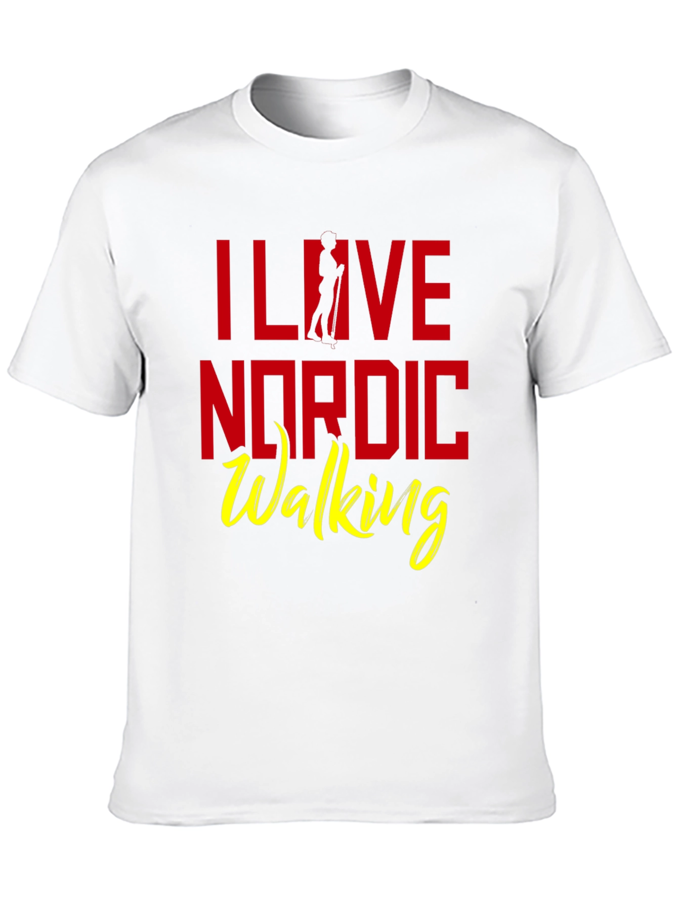 I Love Nordic Walking T-Shirt - Black