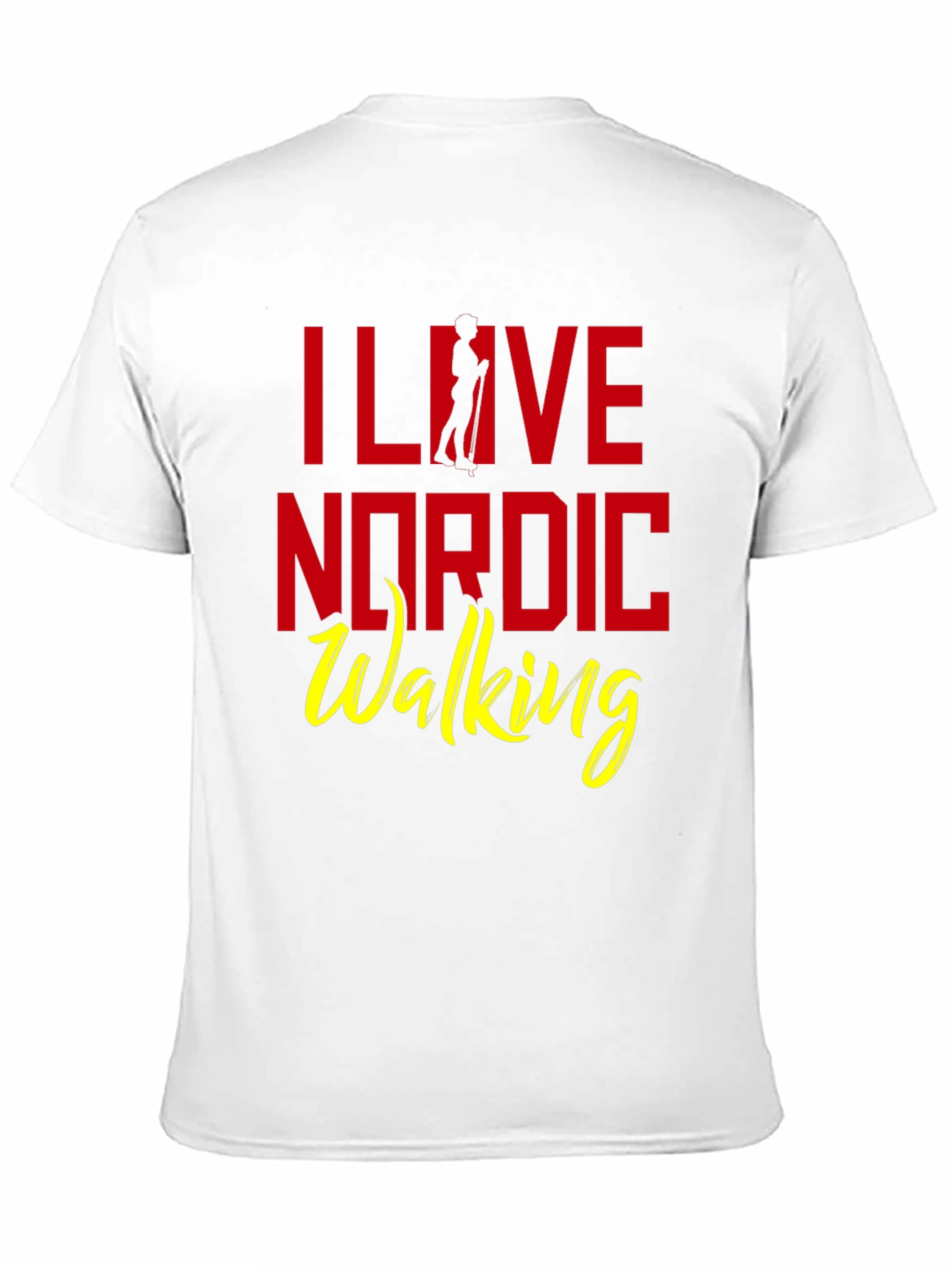I Love Nordic Walking T-Shirt - Black