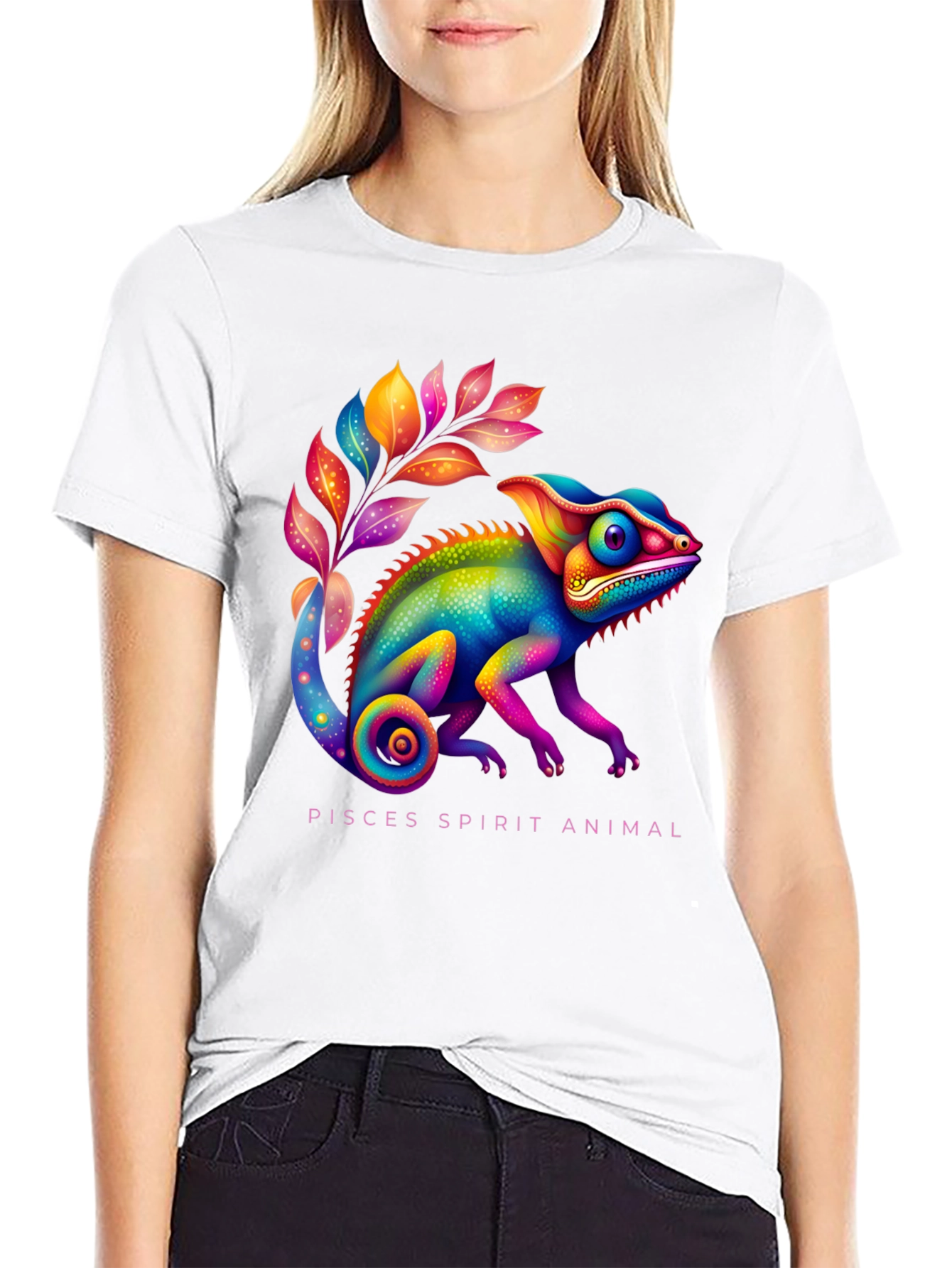 Pisces Chameleon Spirit Animal T-Shirt