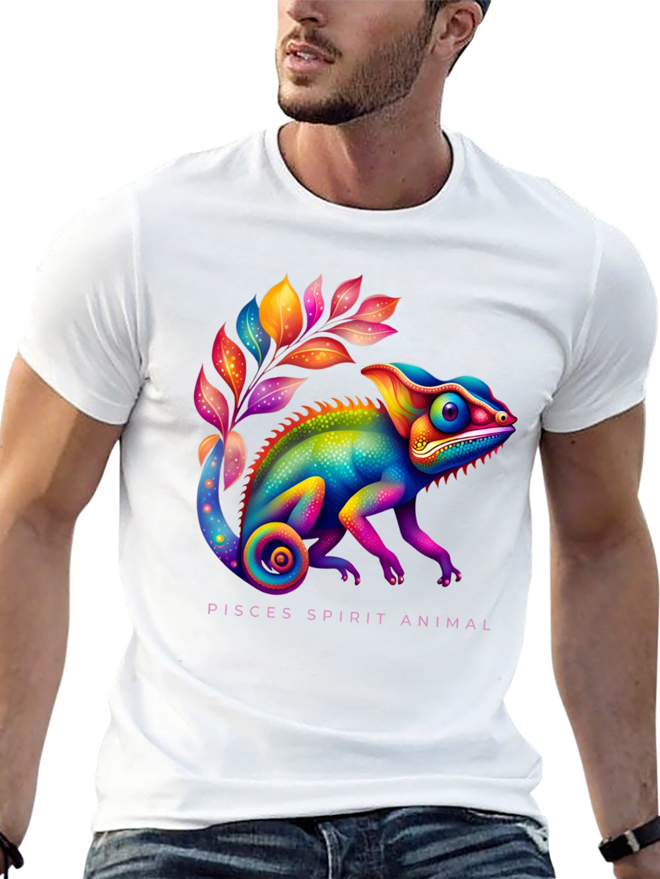 Pisces Chameleon Spirit Animal T-Shirt