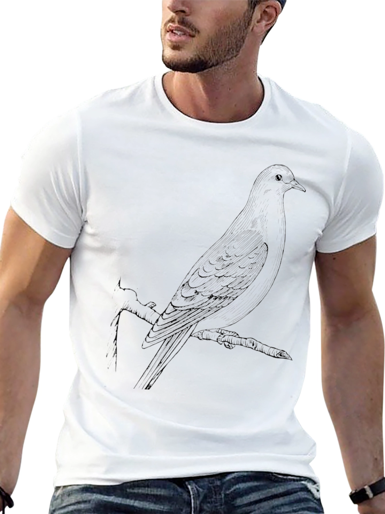 Bird Graphic Tee - Classic Black T-Shirt