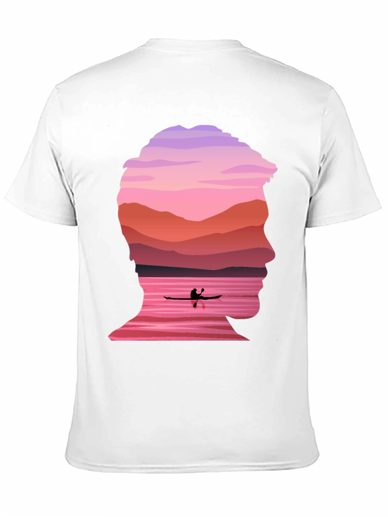 Silhouette Kayak Graphic Tee - Nature Inspired Design