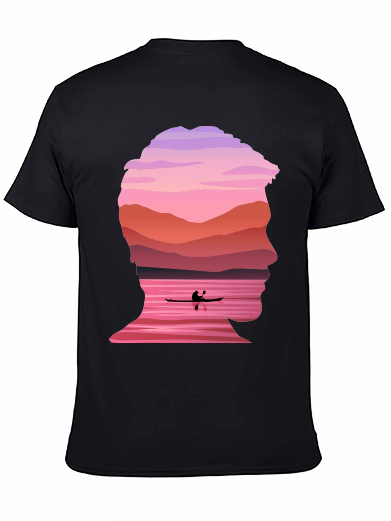 Silhouette Kayak Graphic Tee - Nature Inspired Design