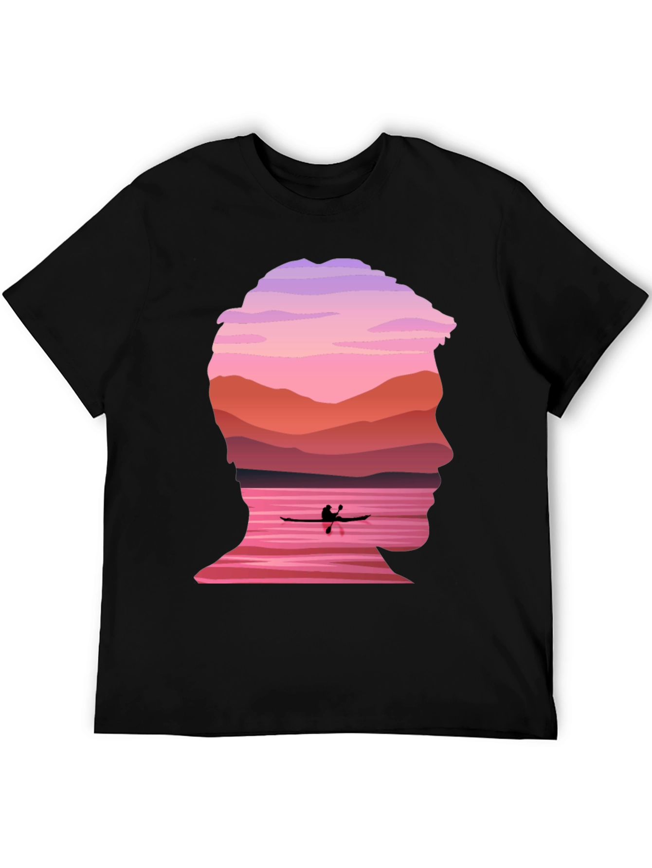Silhouette Kayak Graphic Tee - Nature Inspired Design