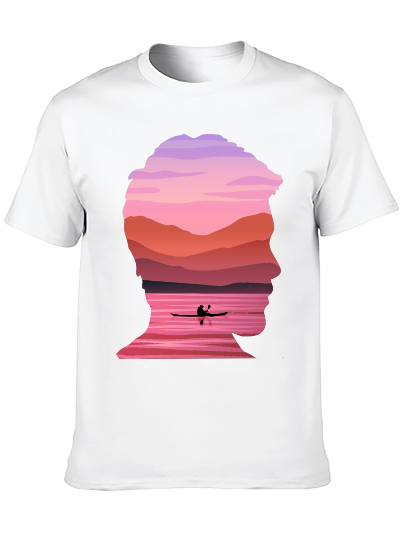 Silhouette Kayak Graphic Tee - Nature Inspired Design