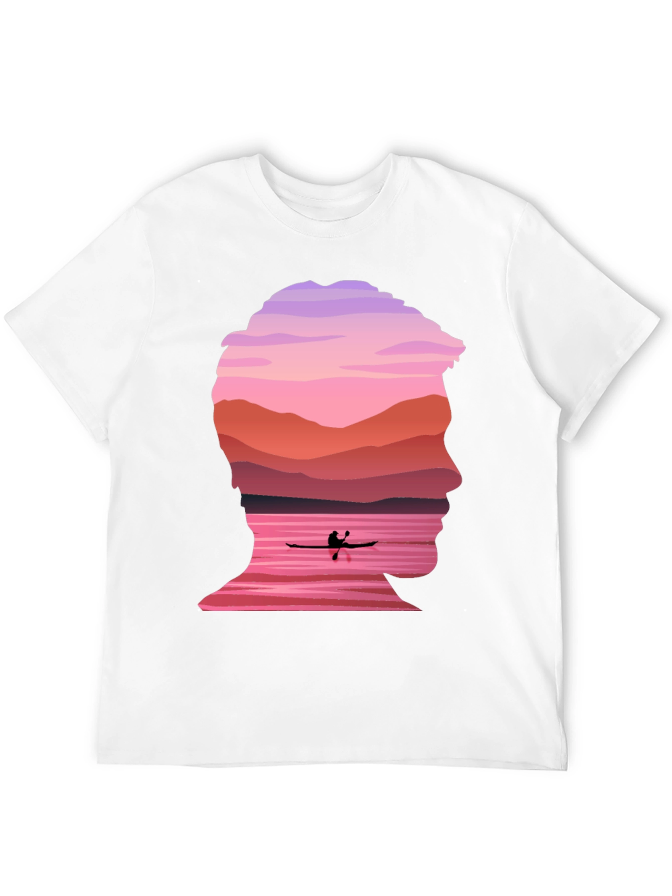 Silhouette Kayak Graphic Tee - Nature Inspired Design