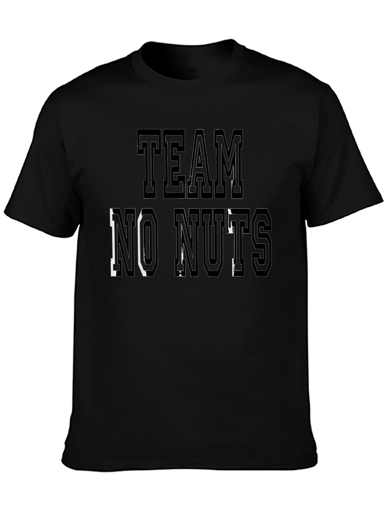 Team No Nuts Black Graphic Tee