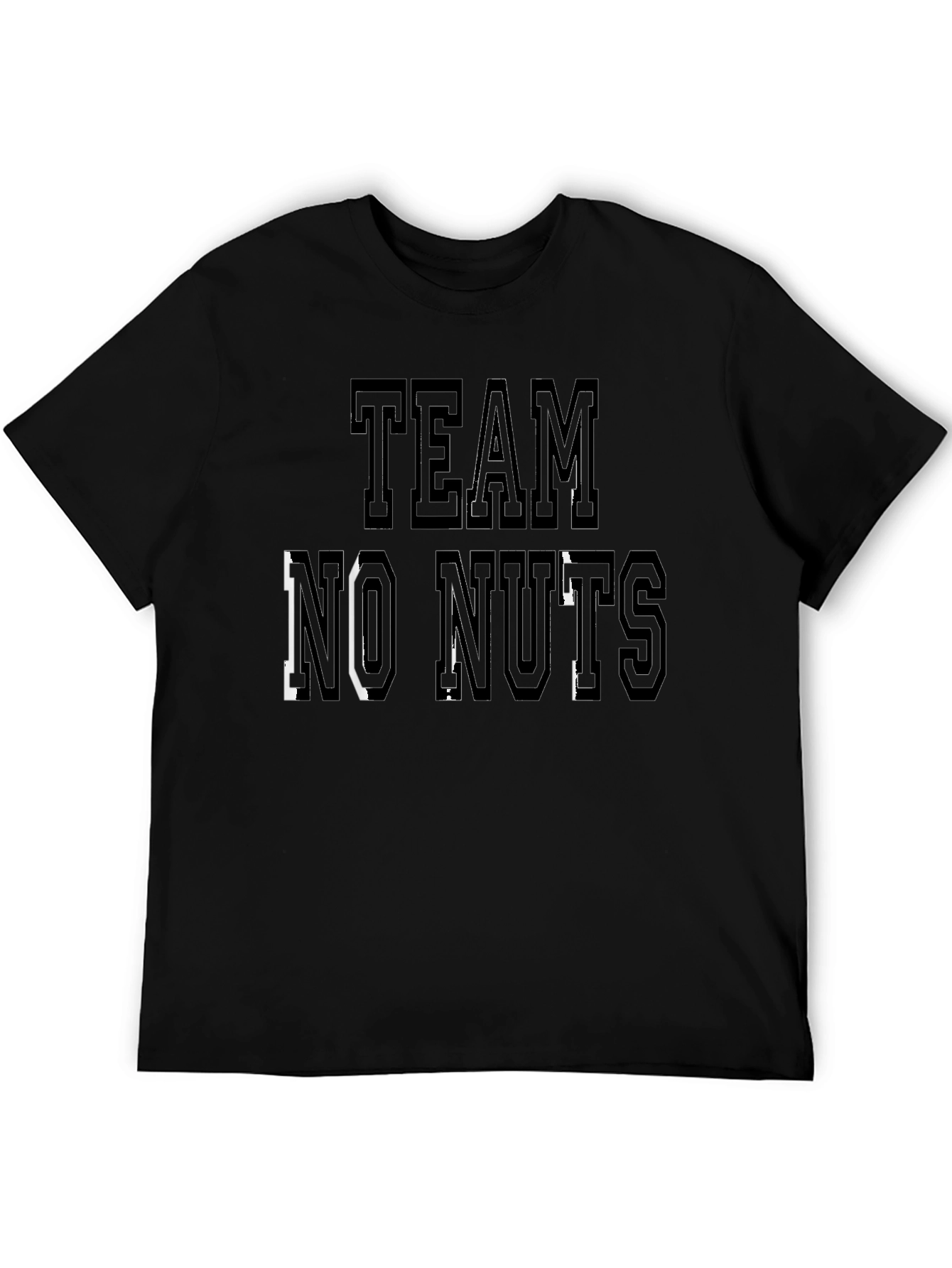 Team No Nuts Black Graphic Tee